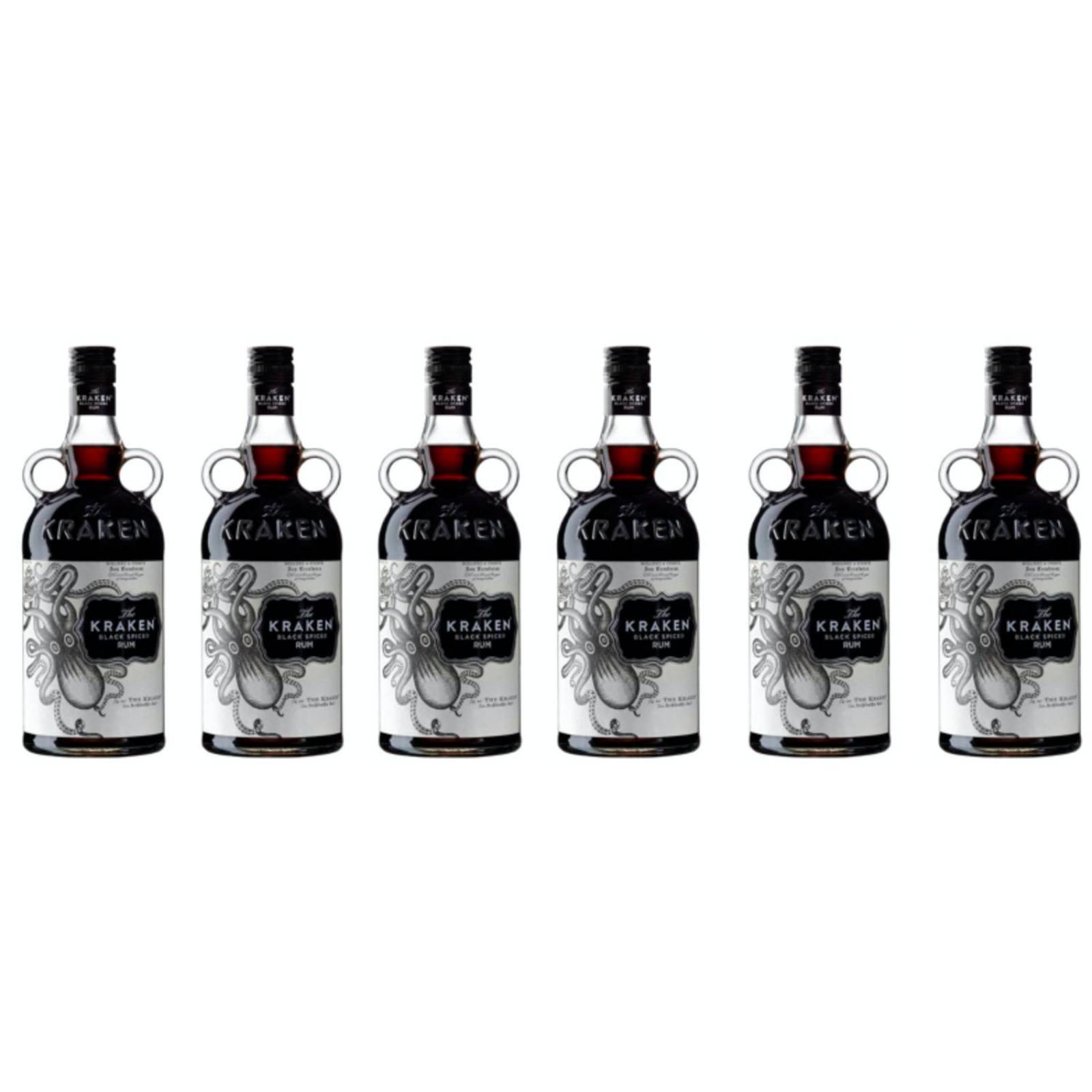 Pack de 6 Ron Kraken Black Spiced 750 ml