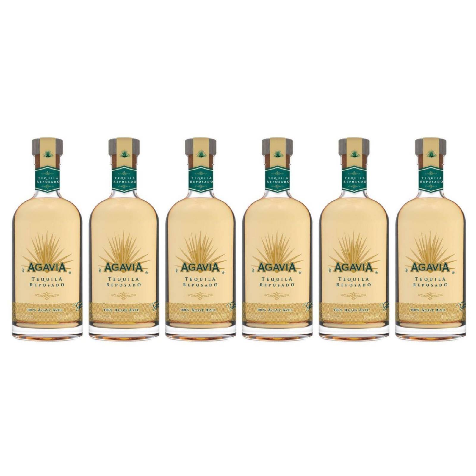Pack de 6 Tequila Agavia Reposado 100% 750 ml