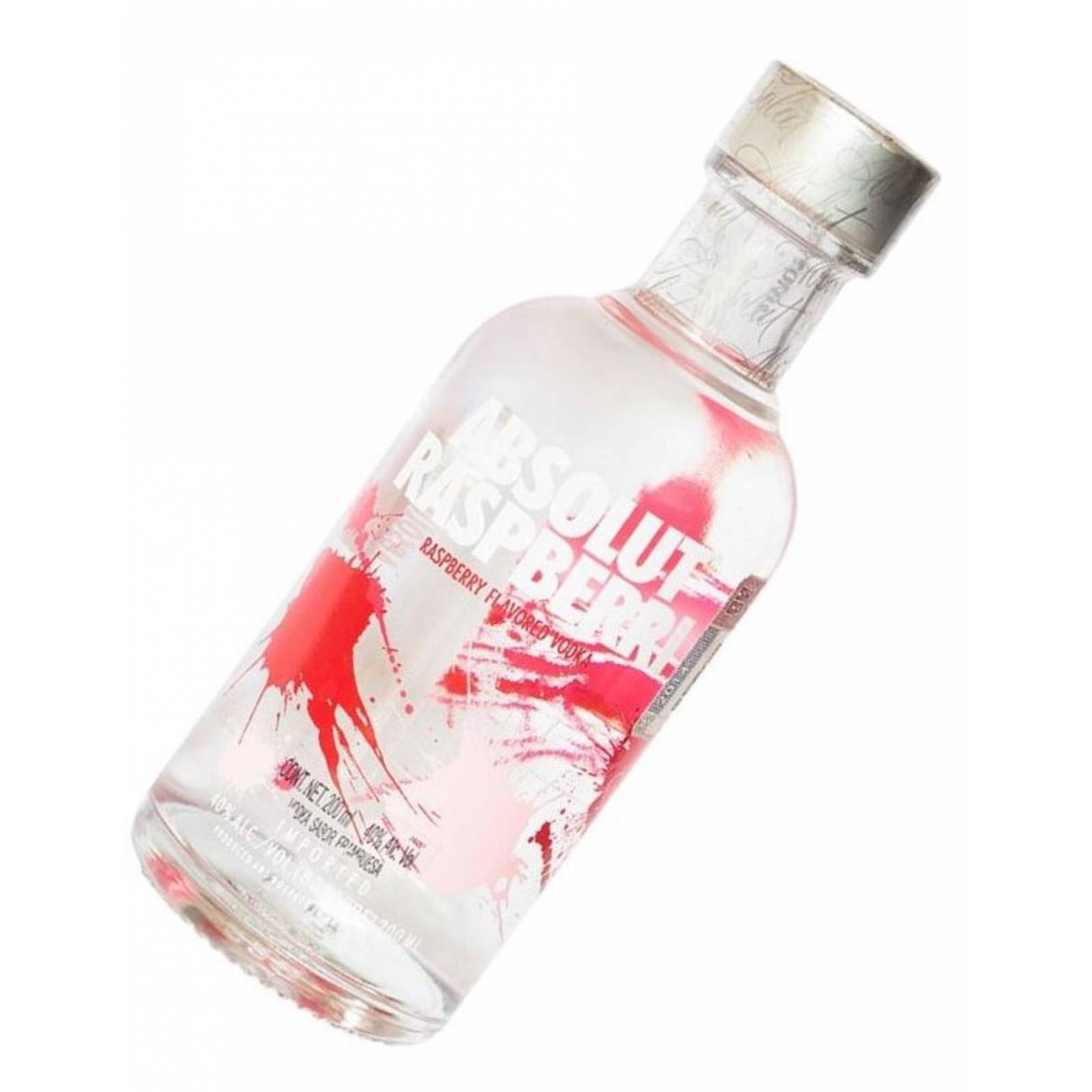 Pack de 6 Vodka Absolut Rasperri 200 ml