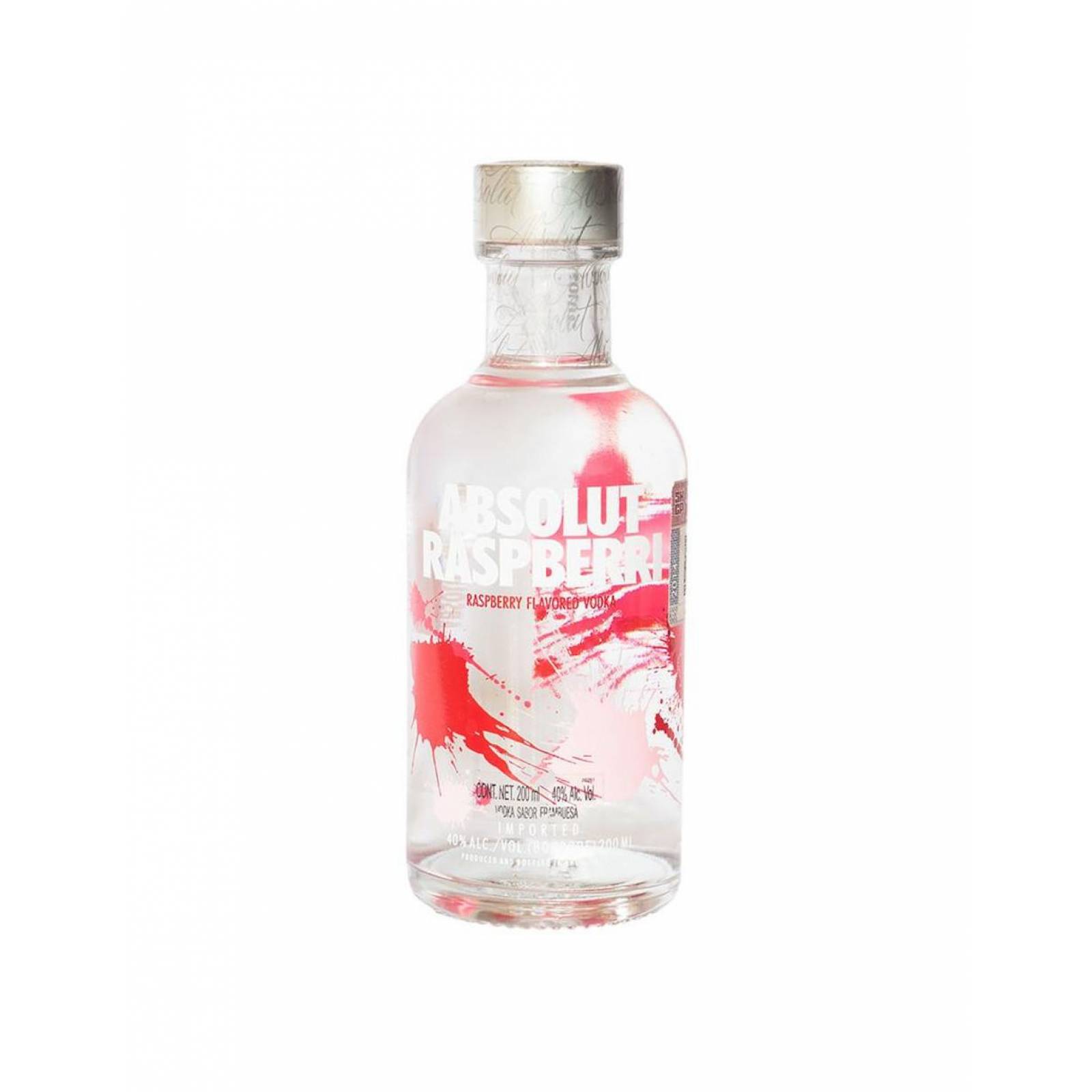 Pack de 6 Vodka Absolut Rasperri 200 ml