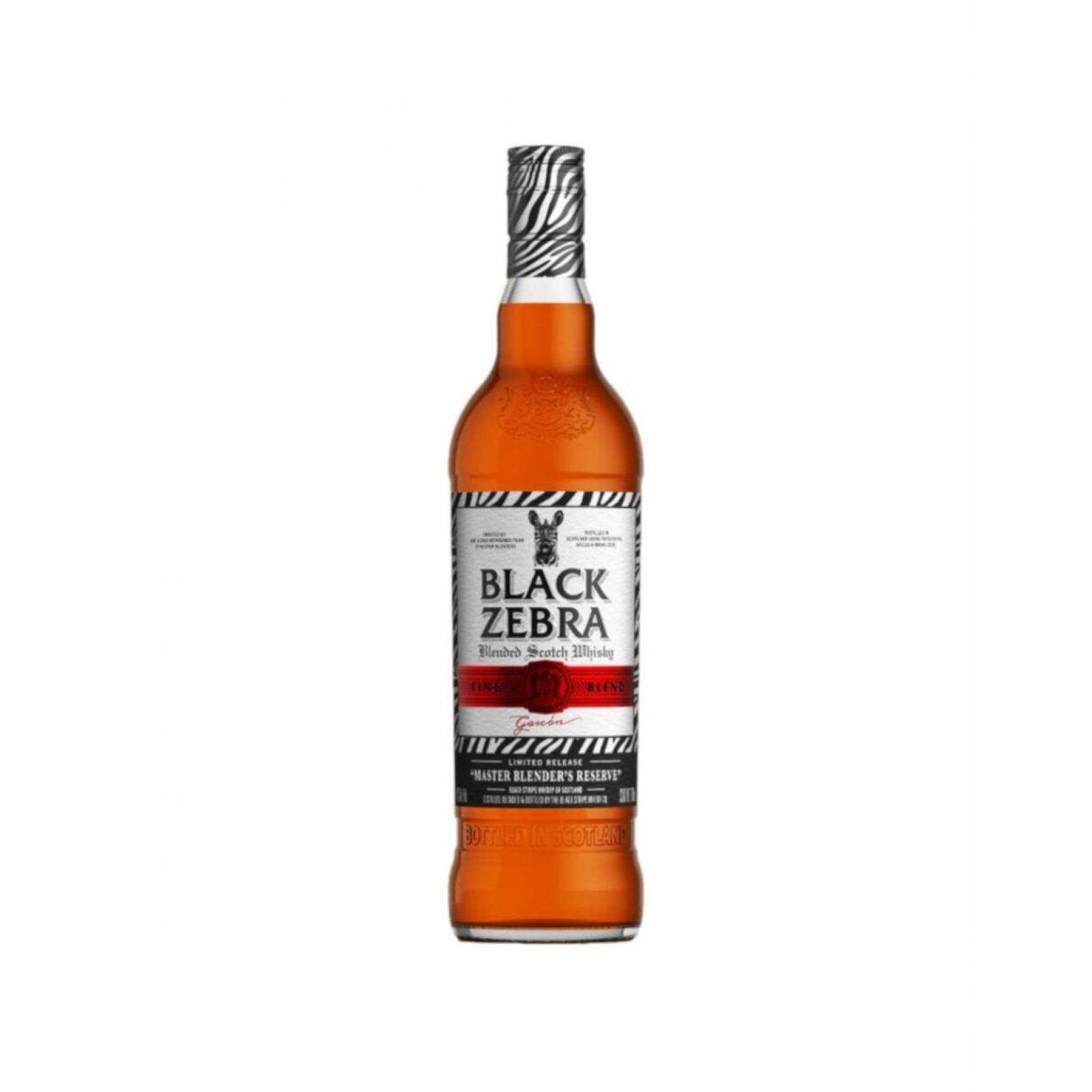 Pack de 6 Whisky Black Zebra Master 700 ml 