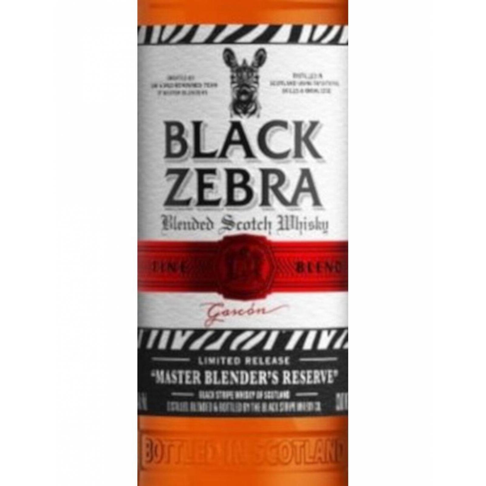 Pack de 6 Whisky Black Zebra Master 700 ml 