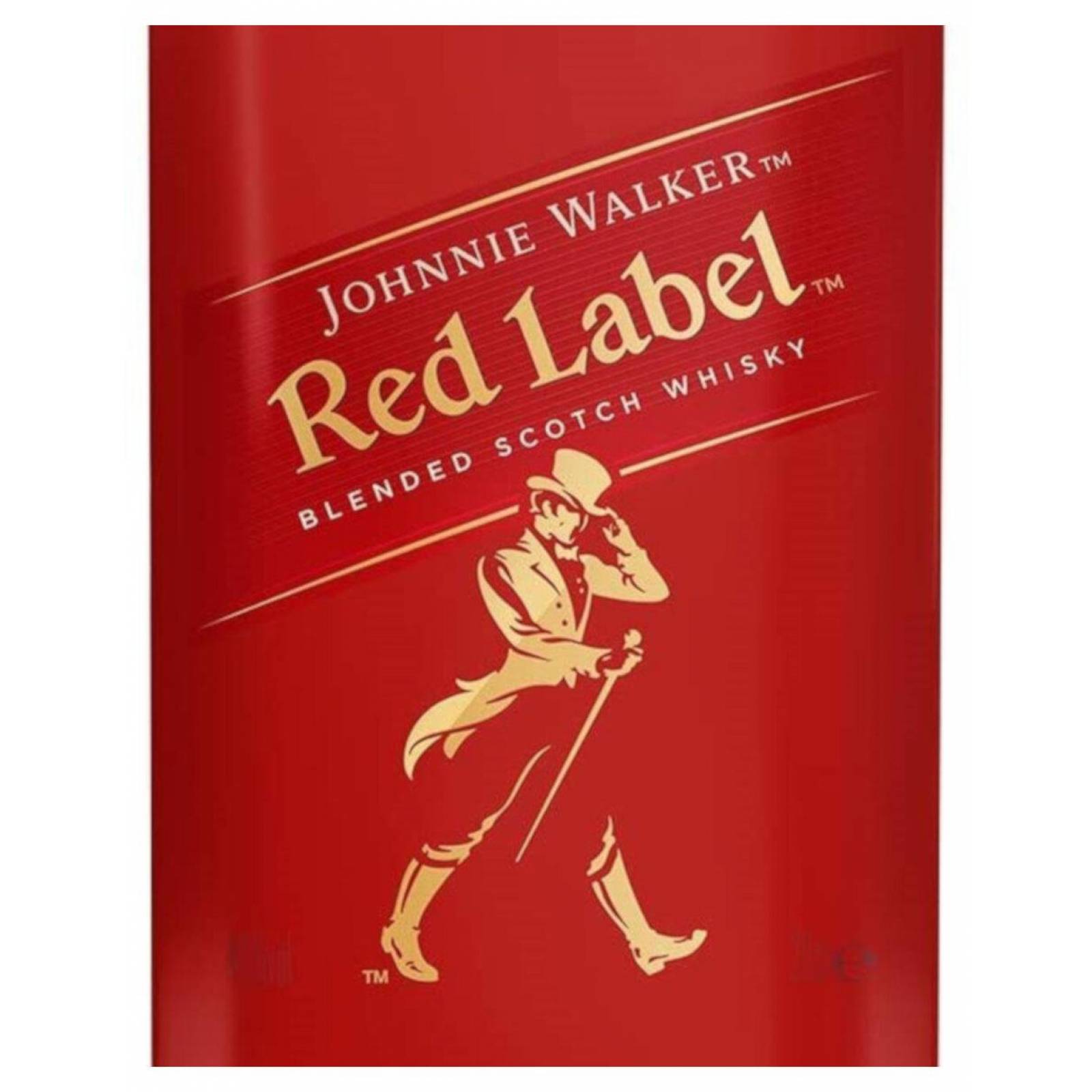 Pack de 12 Whisky Johnnie Walker Red Label Pocket 200 ml 