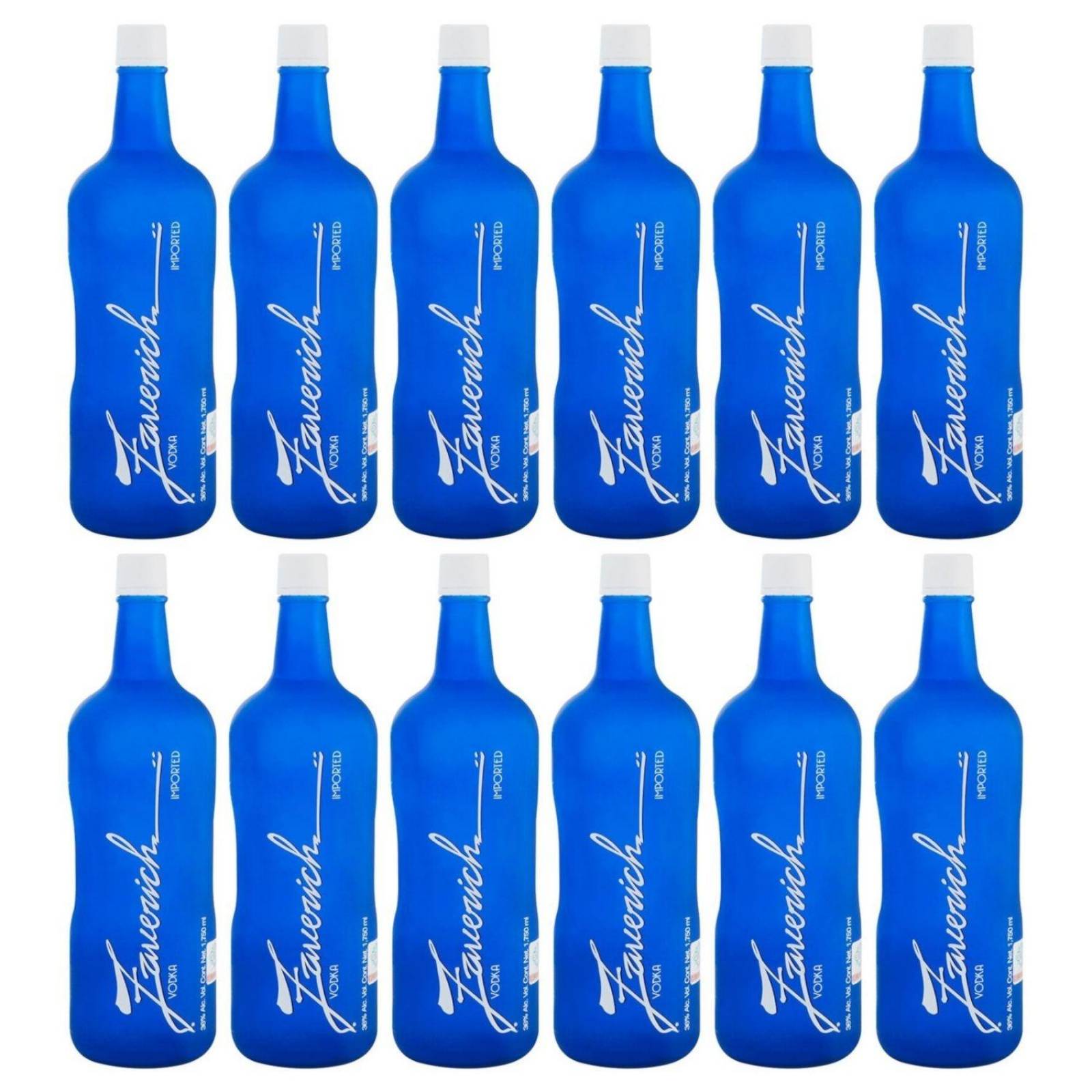 Pack de 12 Vodka Zaverich Premium 1.750 ml 