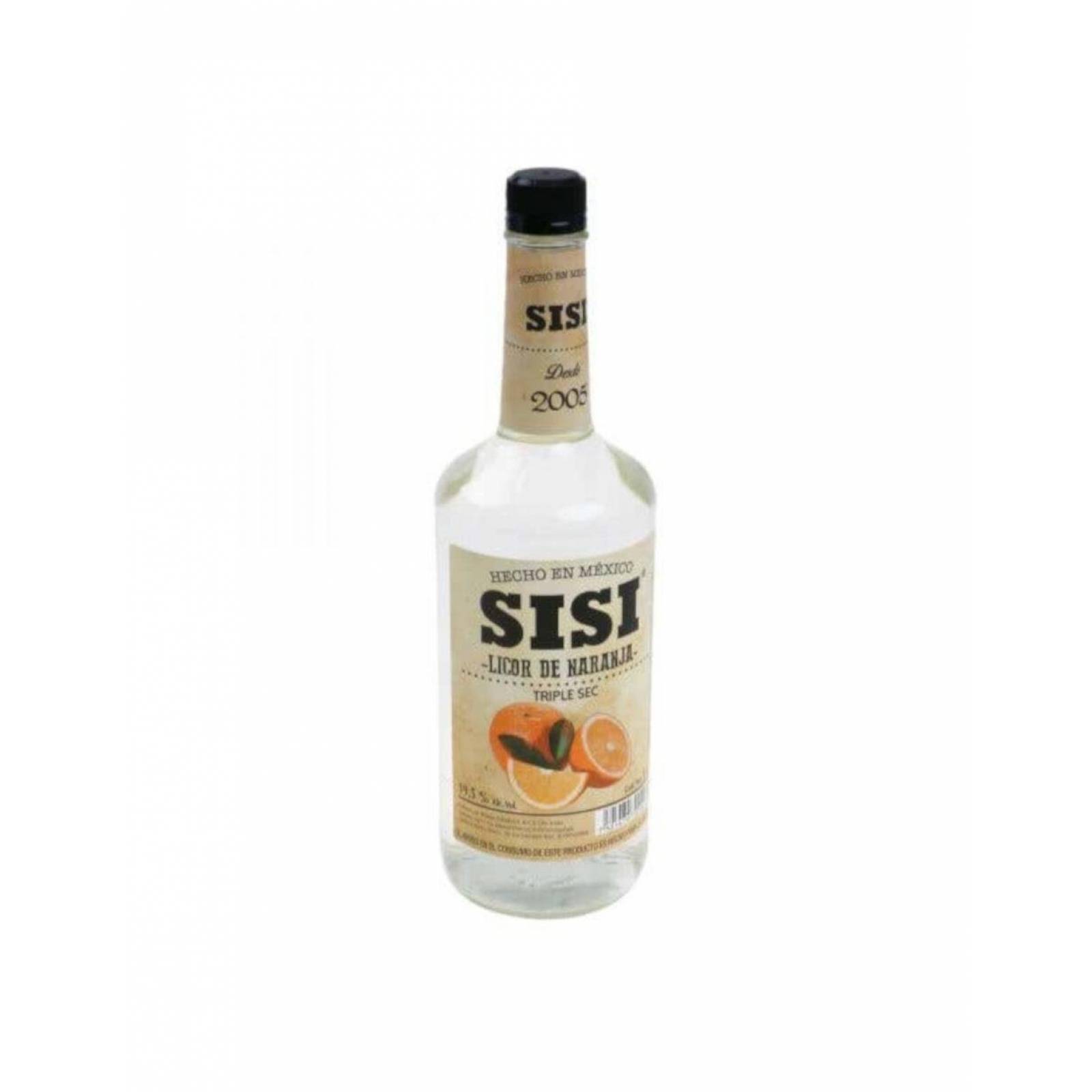 Pack de 12 Licor Sisi Naranja Triple Sec 1 L 