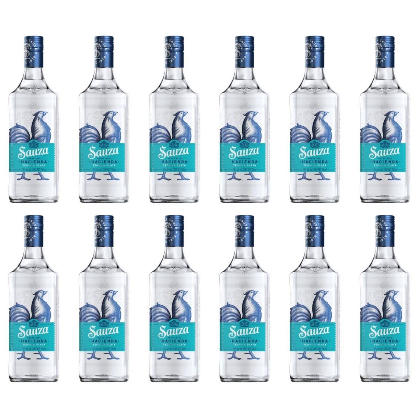 Pack de 12 Tequila Sauza Hacienda Plata 700 ml 