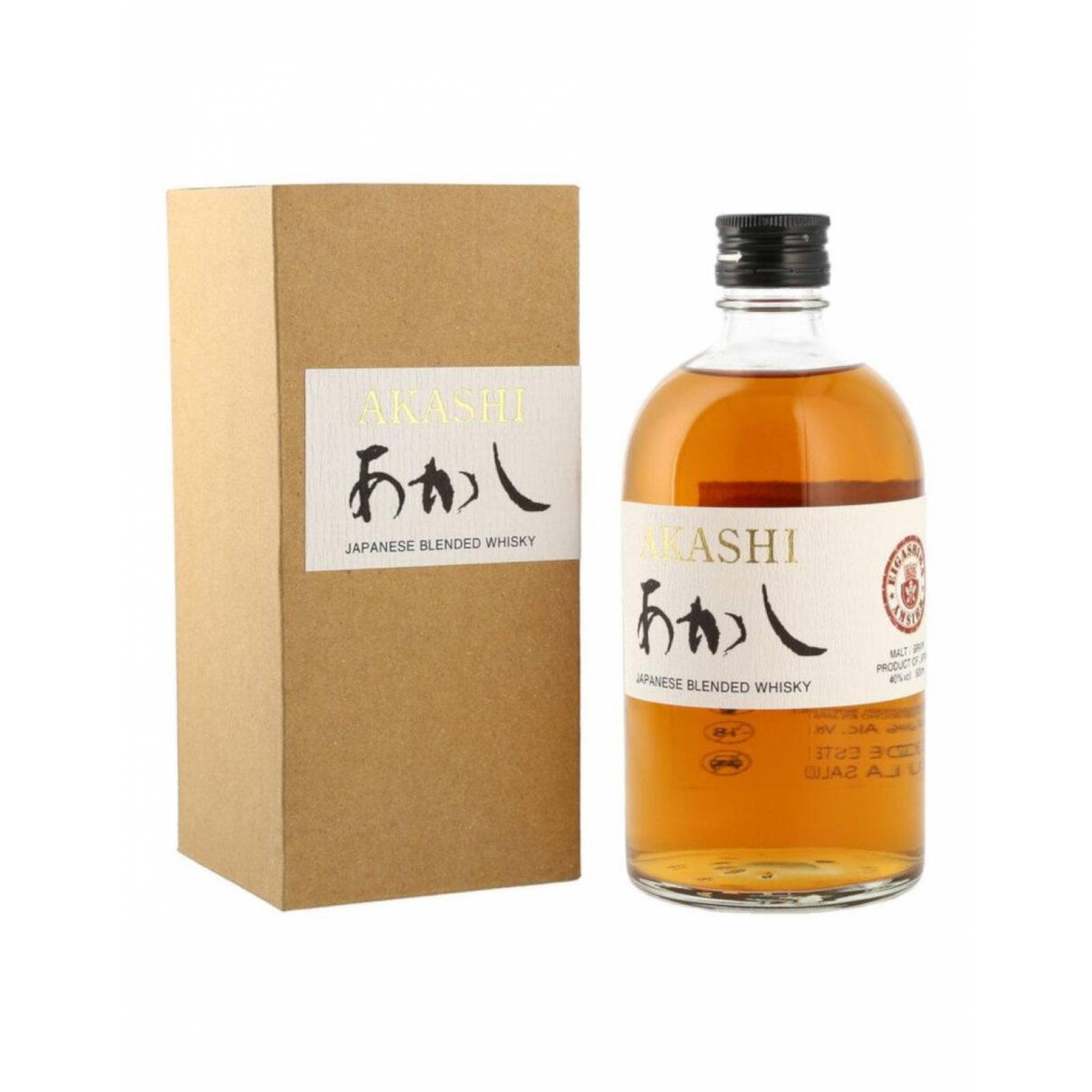 Pack de 12 Whisky Akashi Black 500 ml