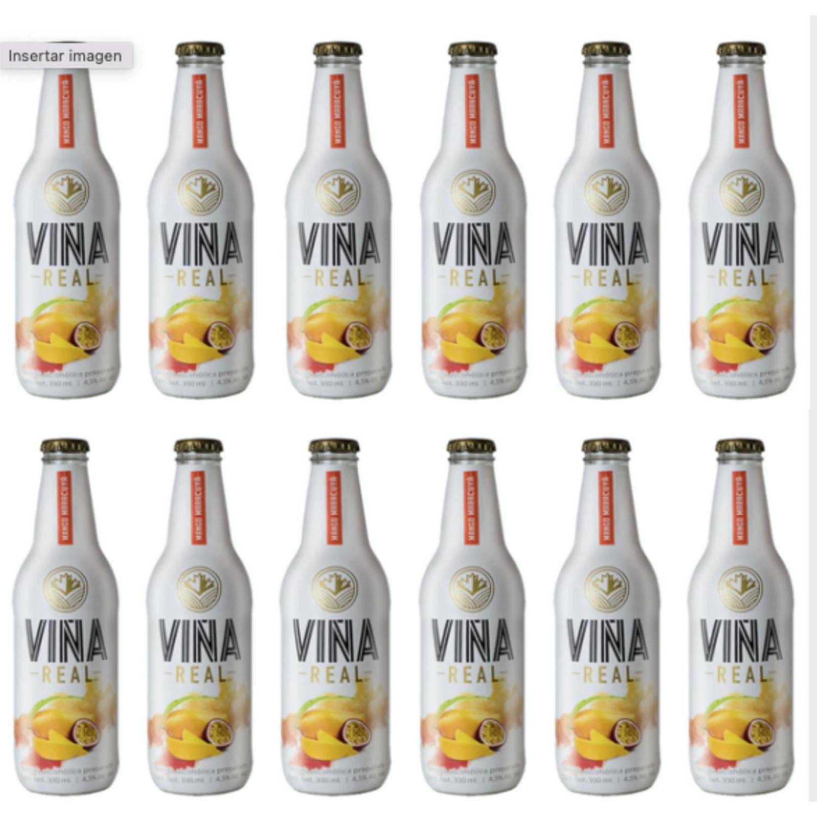 Pack de 12 Cooler Viña Real Mango Maracuya 330 ml 