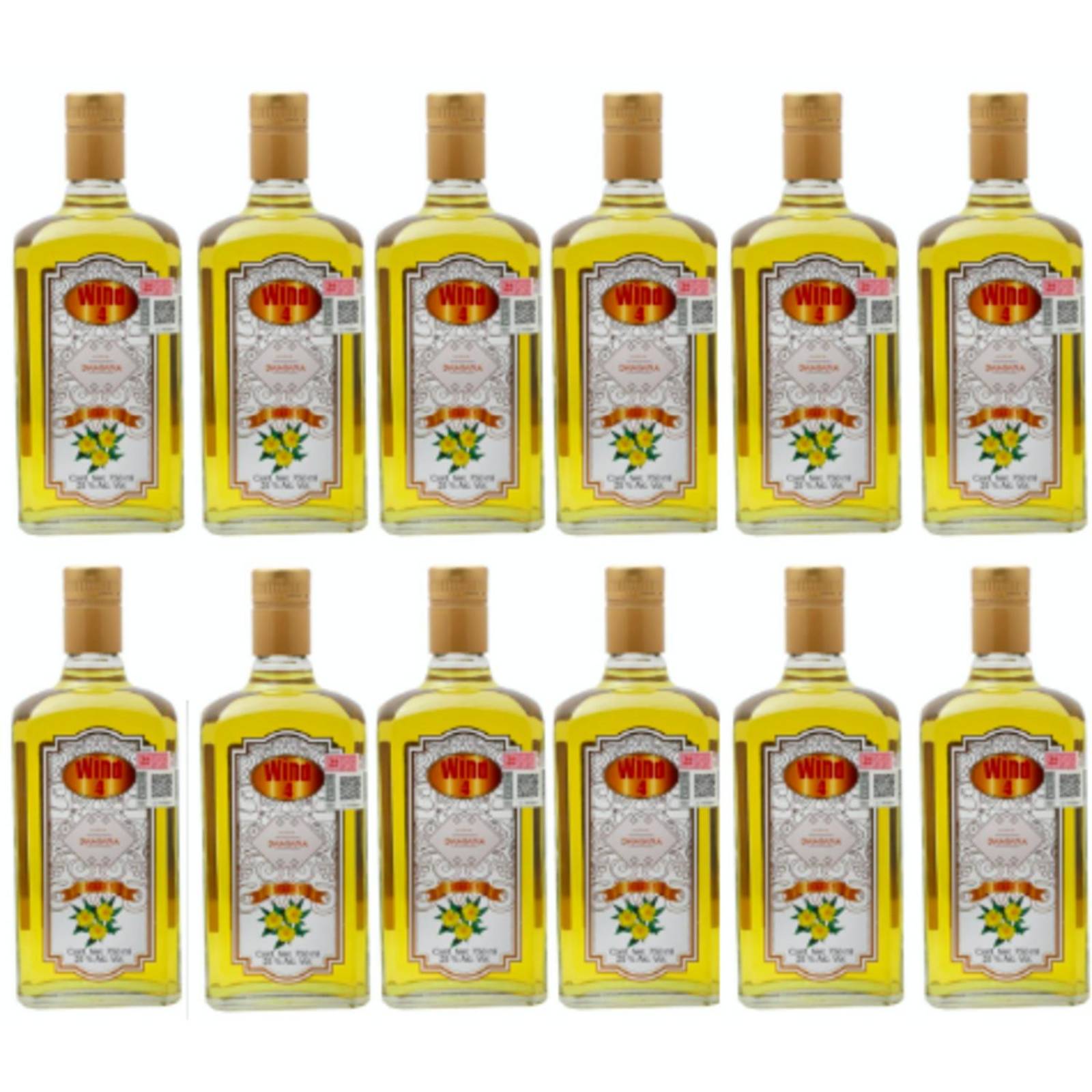 Pack de 12 Crema-Licor Wind 4 Damiana 750 ml 