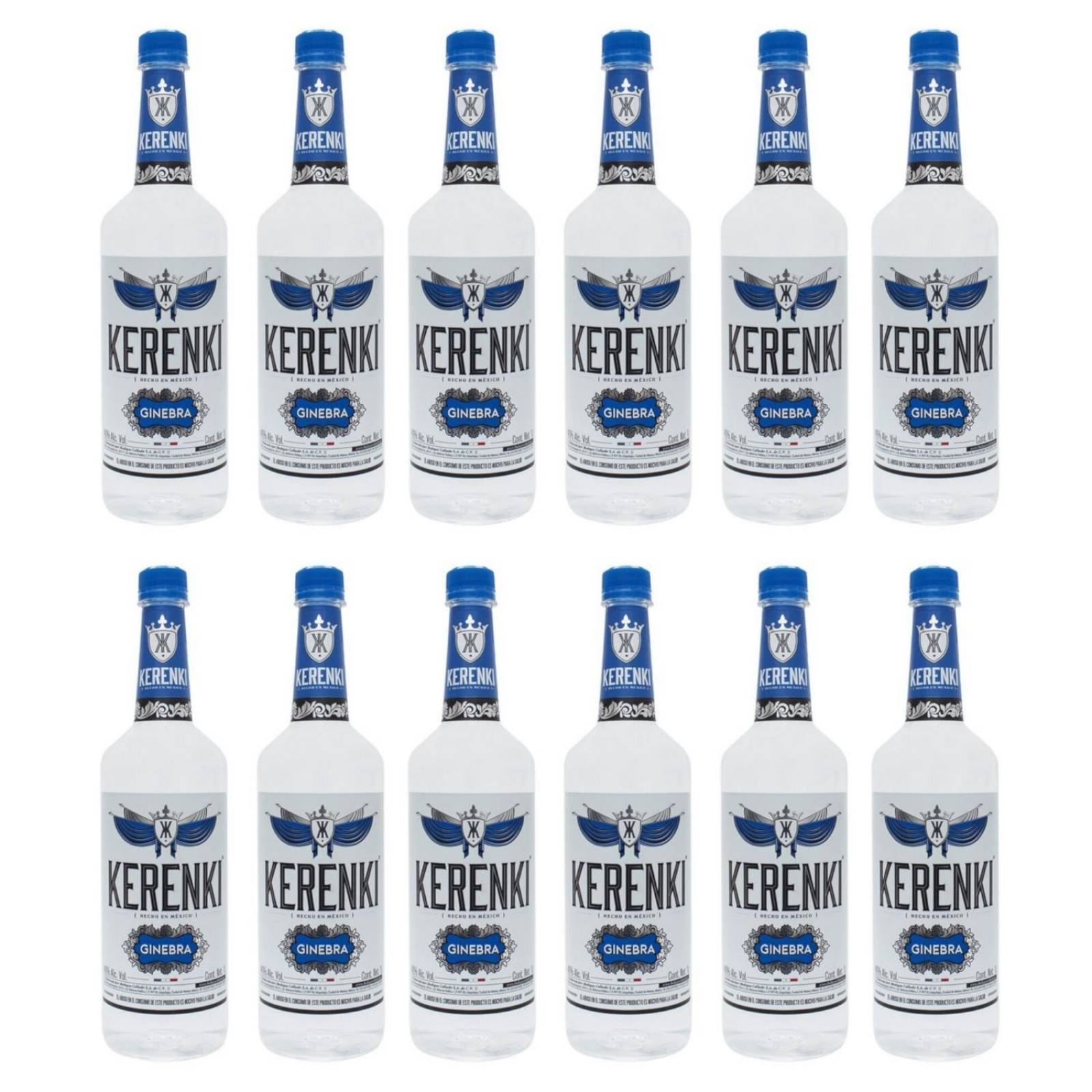 Pack de 12 Ginebra Kerenki 1 L 