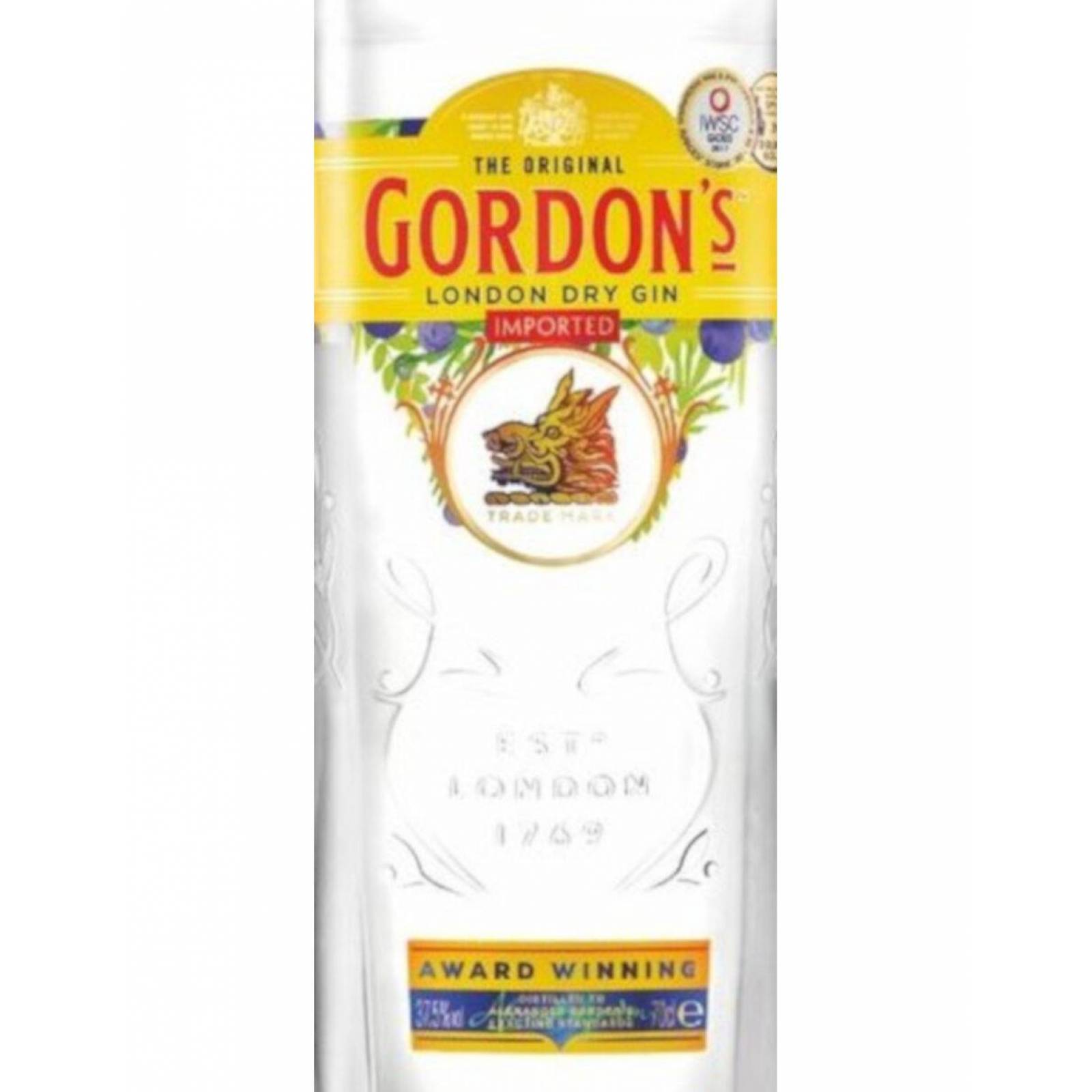 Pack de 12 Ginebra Gordons Dry 700 ml 