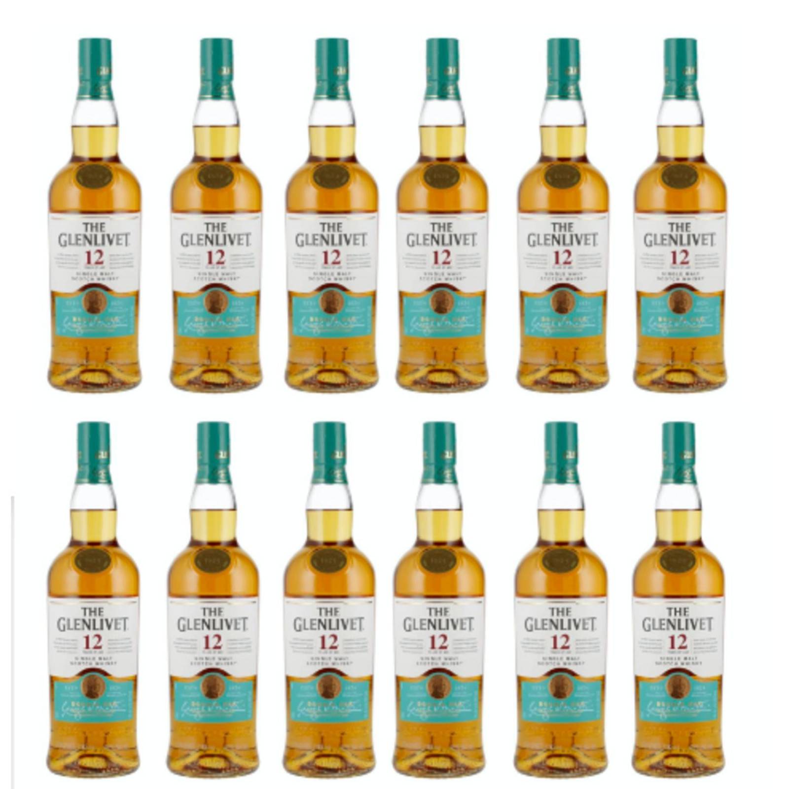 Pack de 12 Whisky The Glenlivet 12 Años 750 ml 