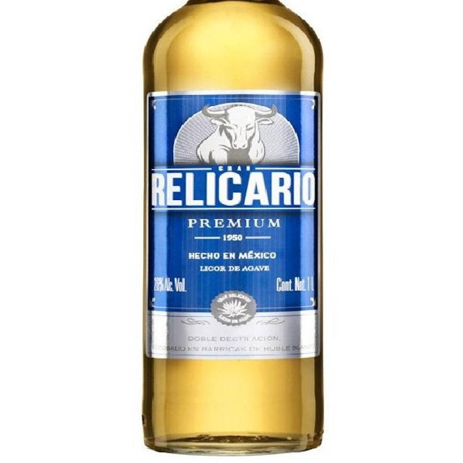 Pack de 4 Licor De Agave Gran Relicario Premium 1 L 