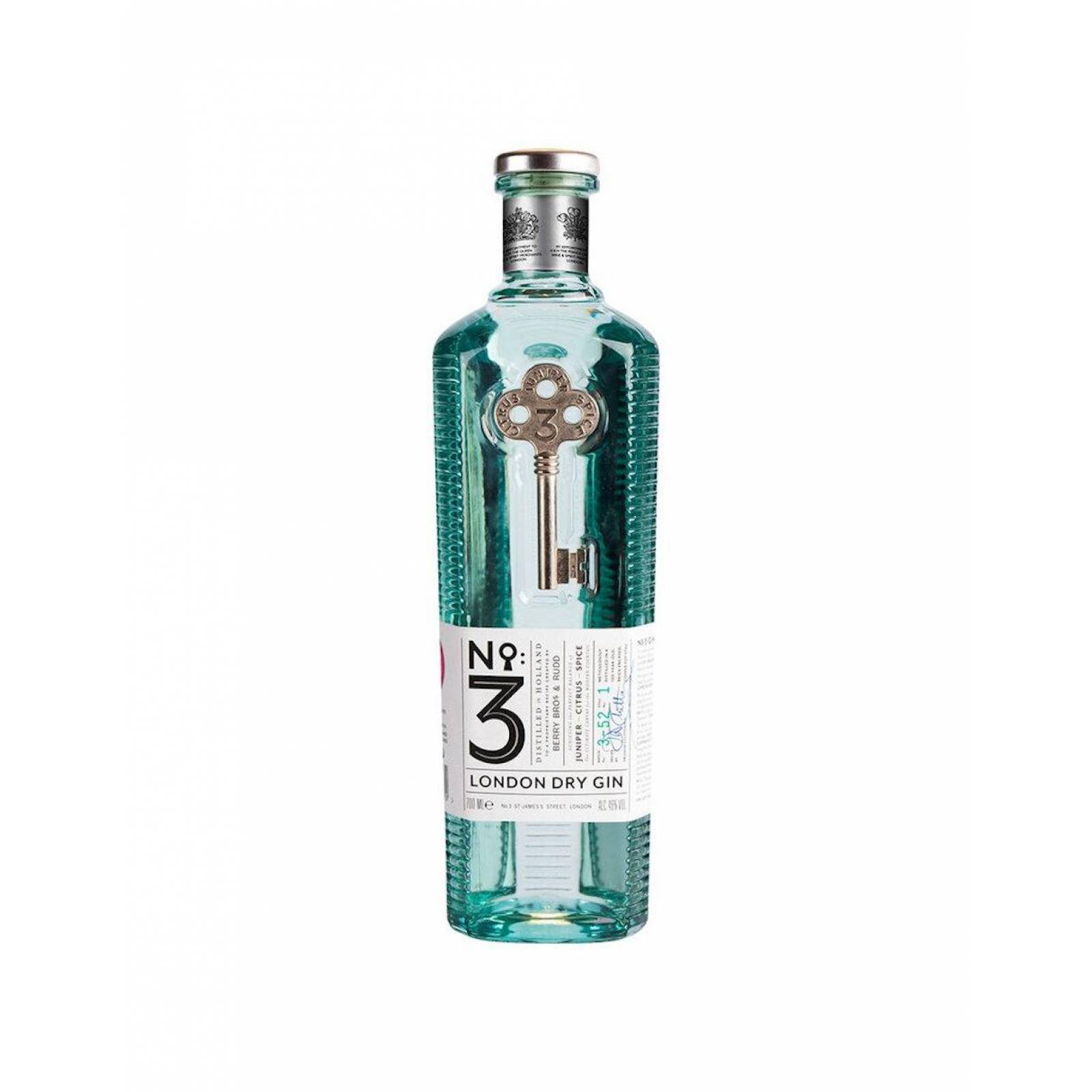 Pack de 4 Ginebra No 3 London Dry 750 ml