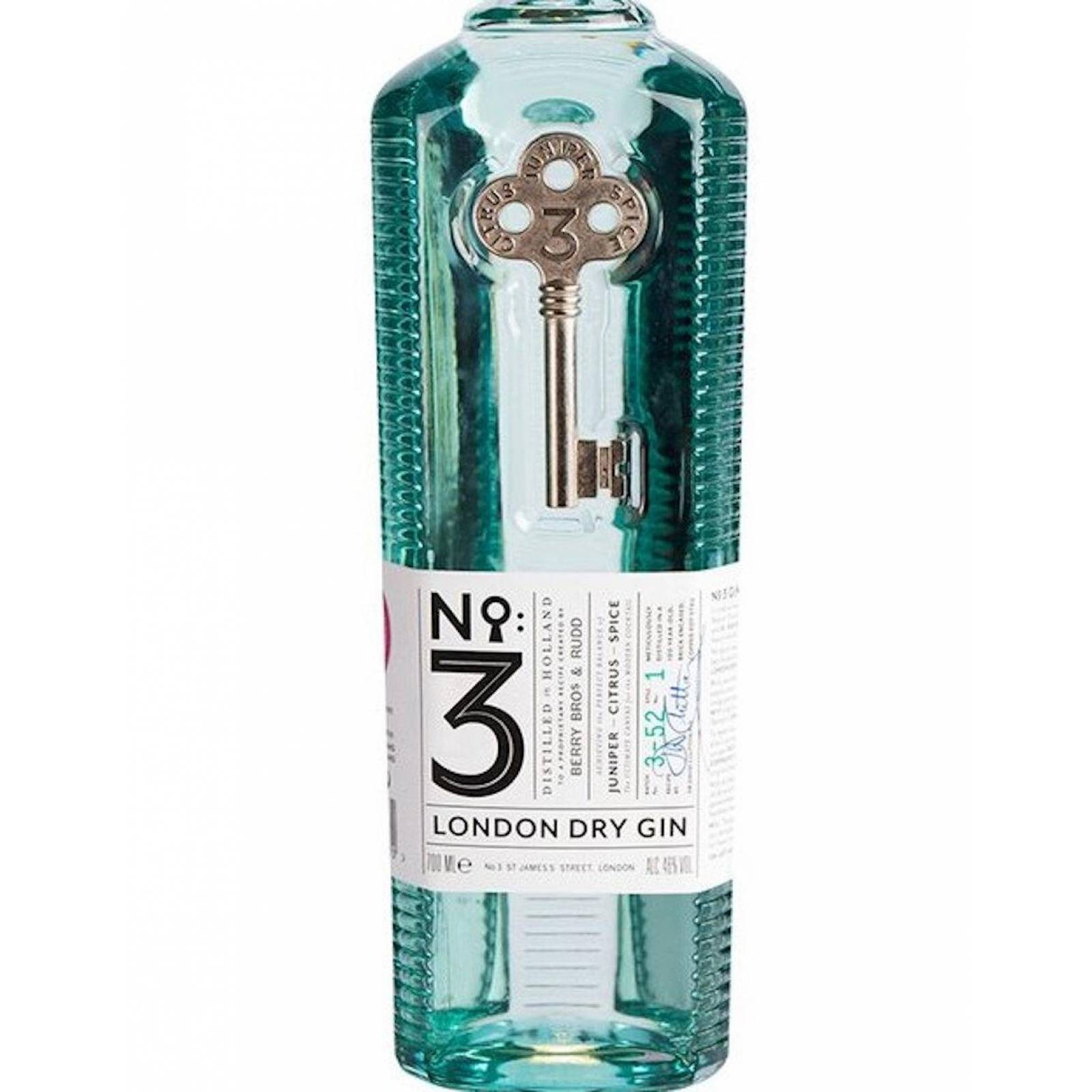 Pack de 4 Ginebra No 3 London Dry 750 ml