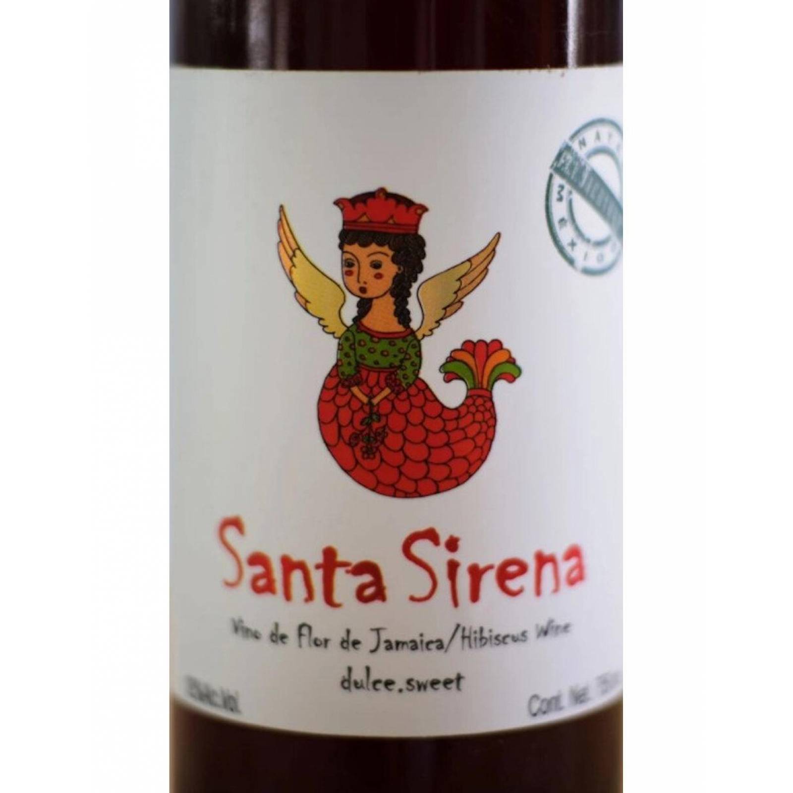 Vino Dulce Santa Sirena Flor de Jamaica 750 ml 