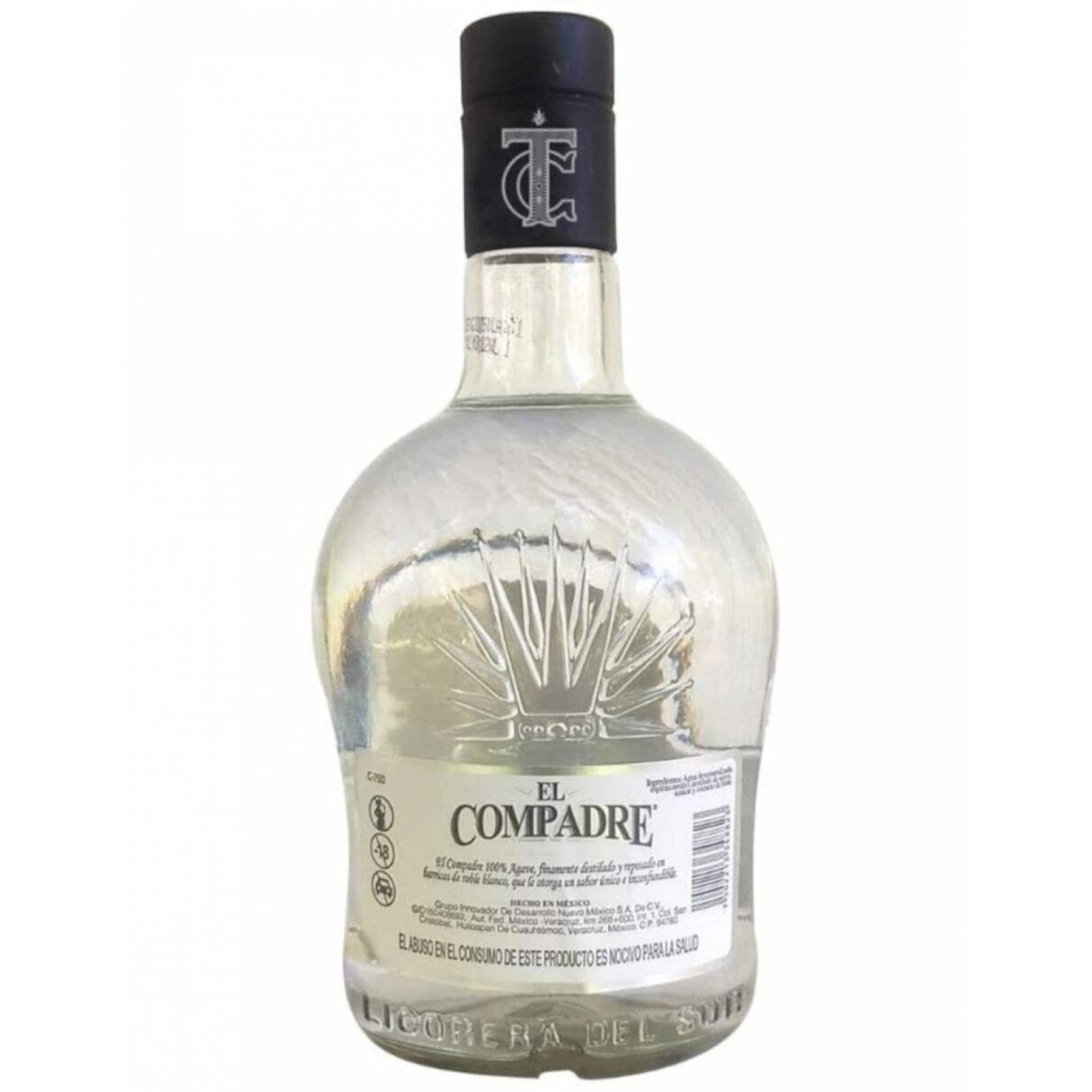 Pack de 4 Tequila El Compadre Cristalino 1l 