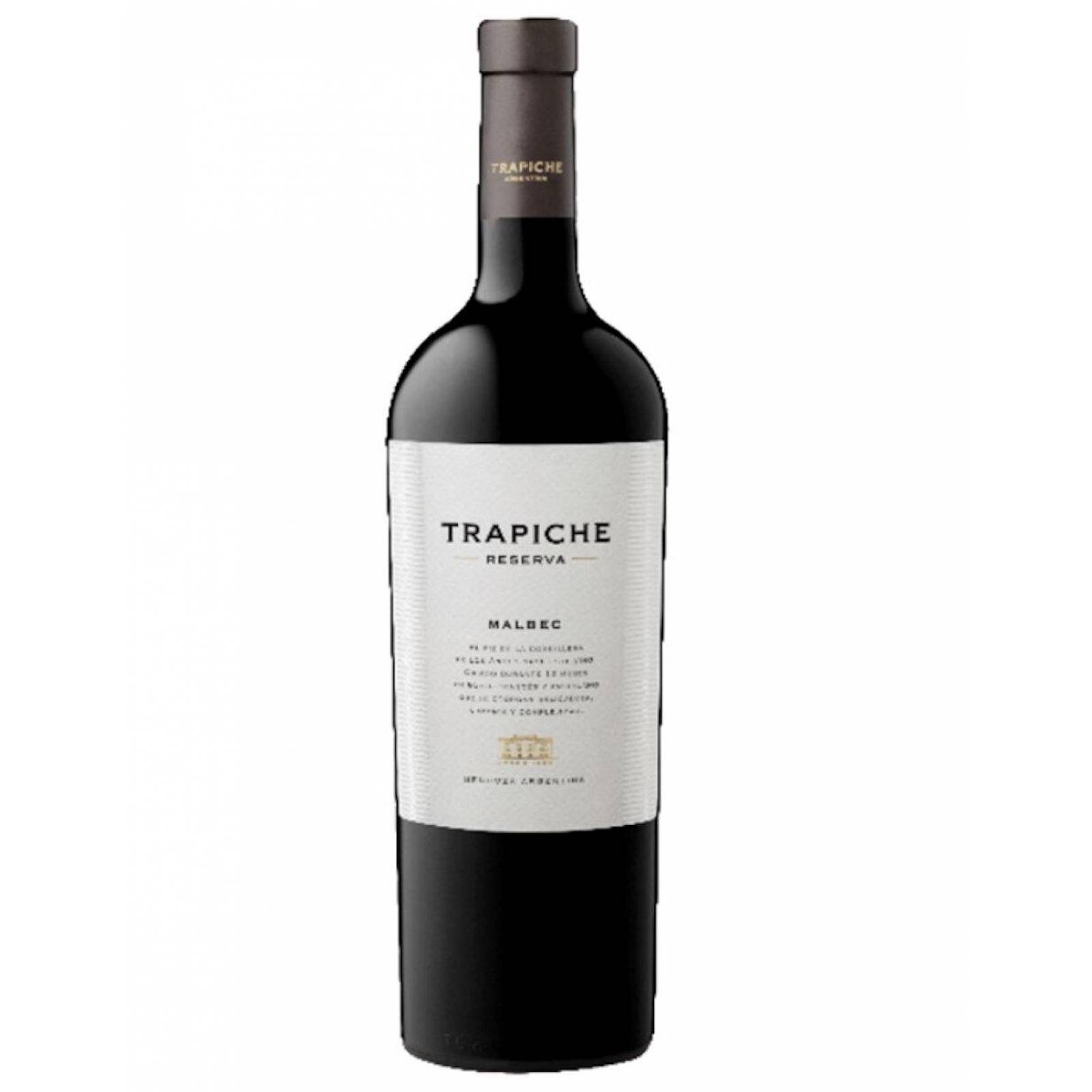 Pack de 4 Vino Tinto Trapiche Reserva Malbec 750 ml 