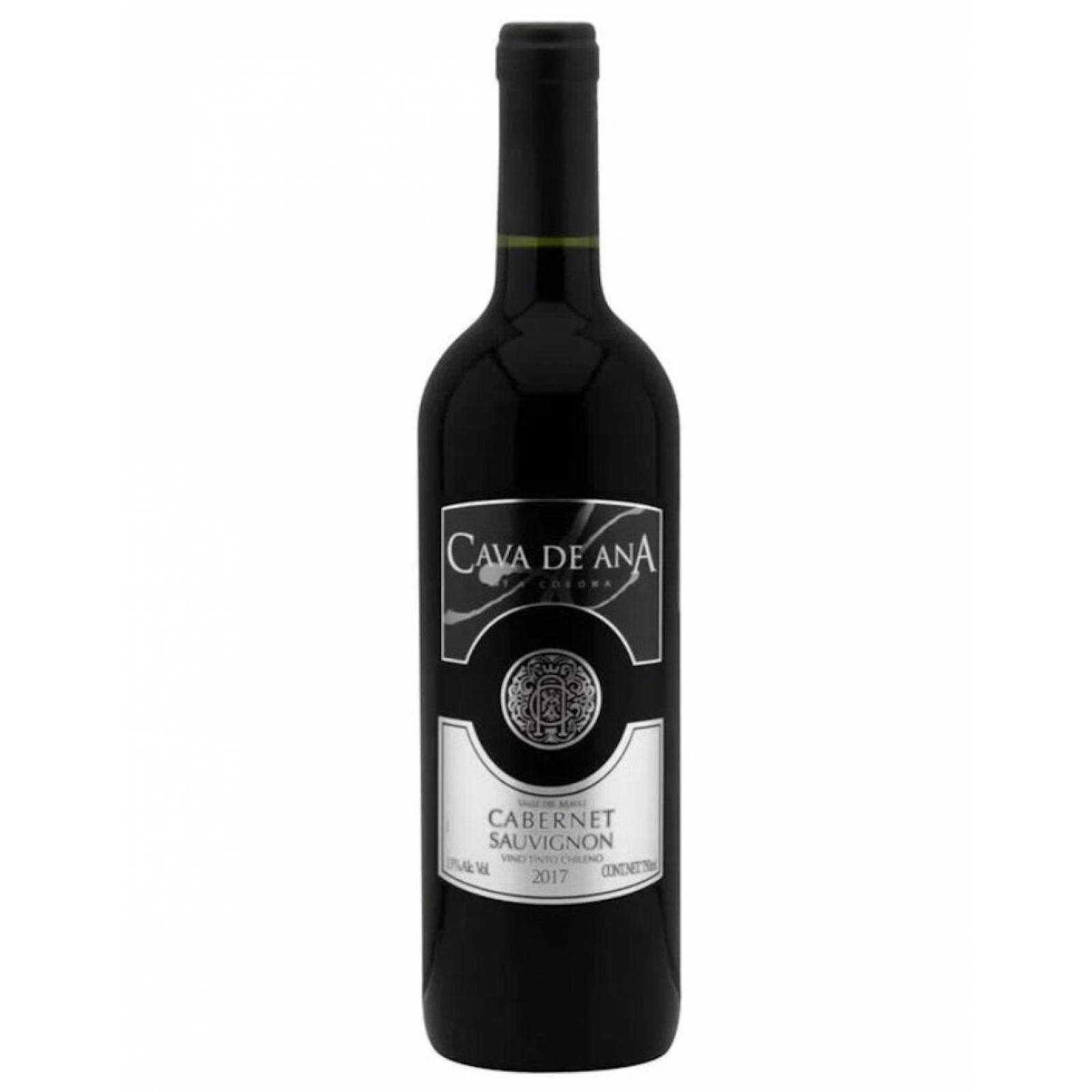 Pack de 2 Vino Tinto Cava De Ana Cabernet Sauvignon 750 ml 