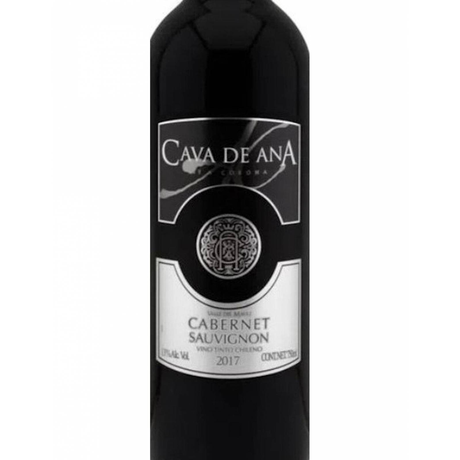 Pack de 2 Vino Tinto Cava De Ana Cabernet Sauvignon 750 ml 