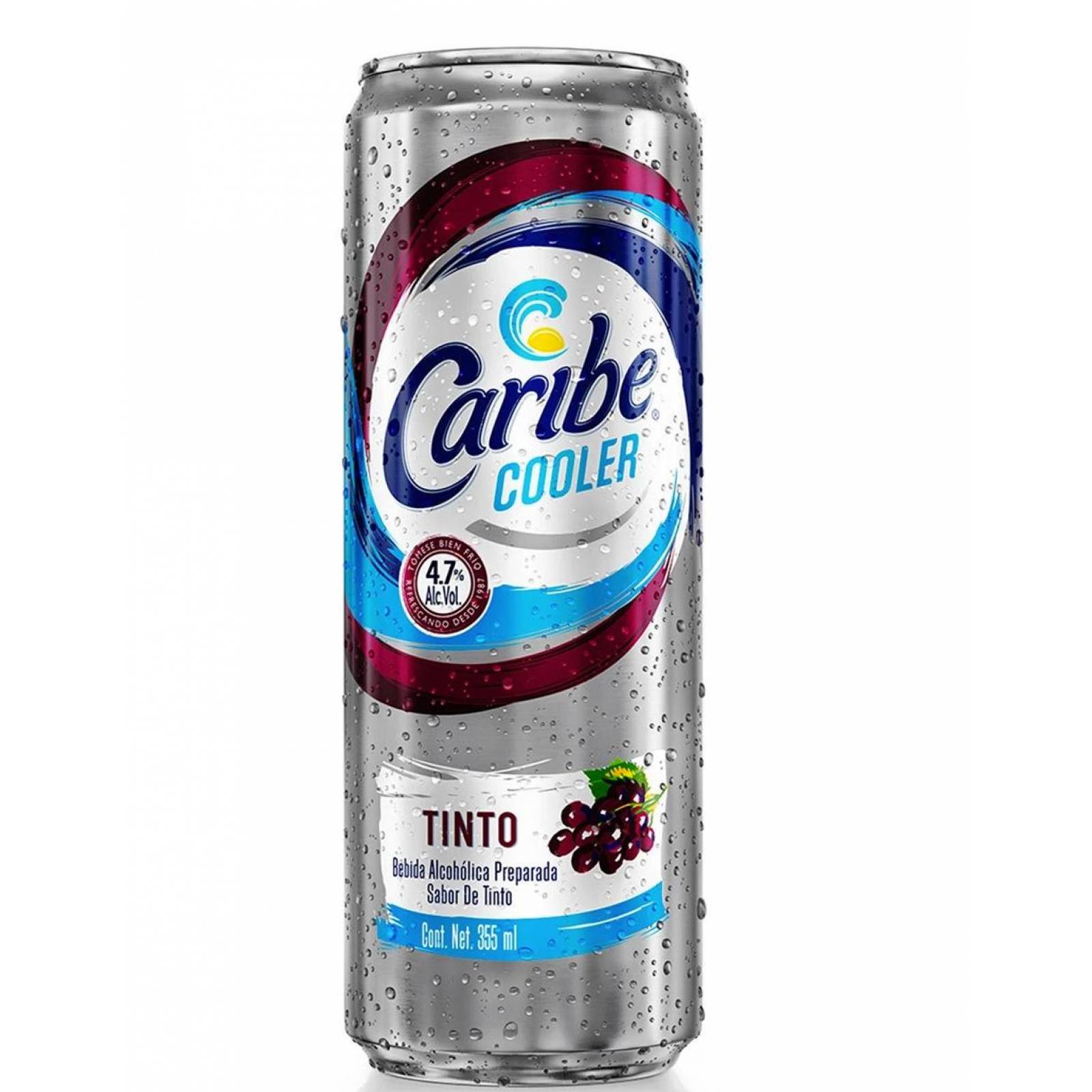 Pack de 4 Licor Caribe Cooler Tinto 355 ml 