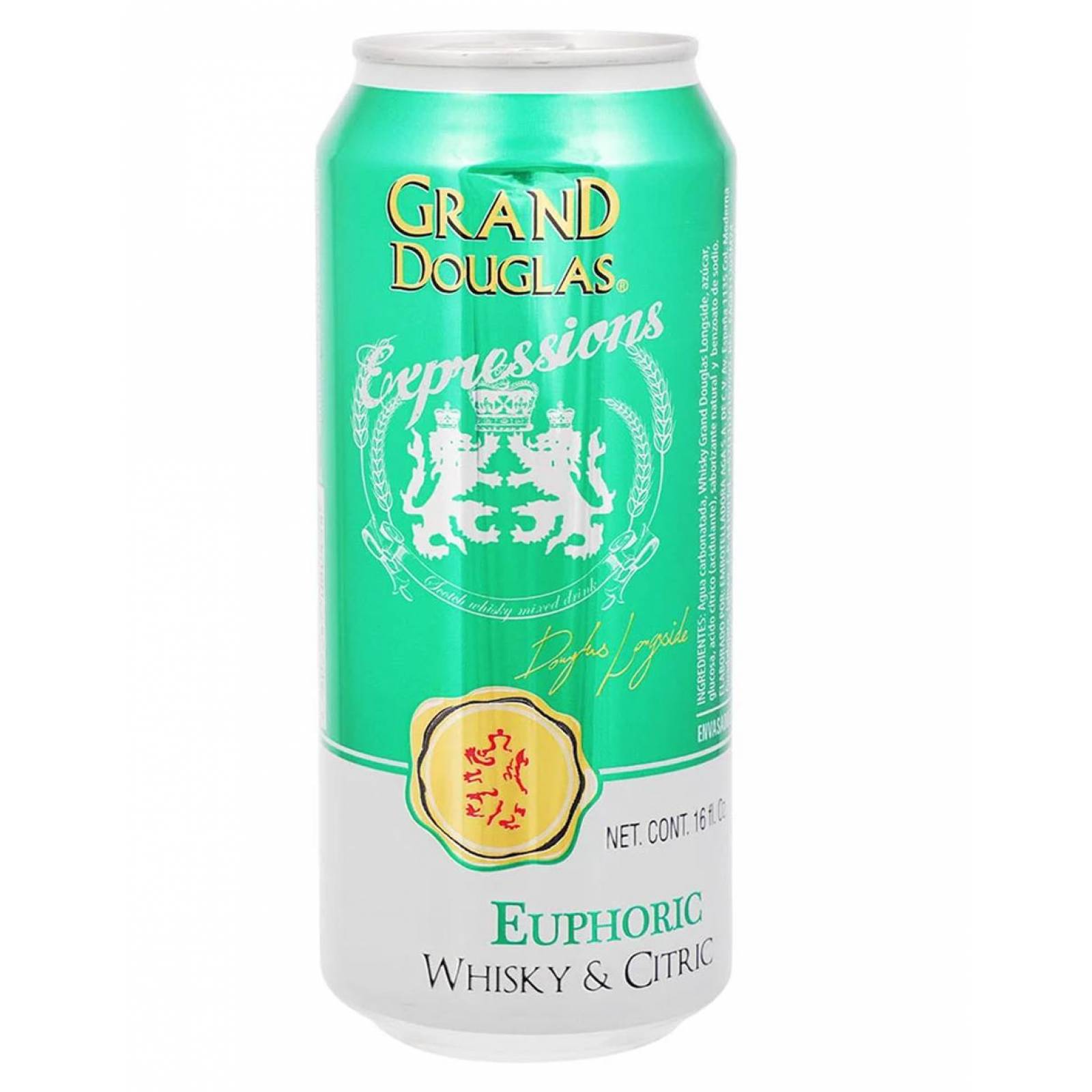 Pack de 4 Whisky Grand Douglas Citric Lata 473 ml