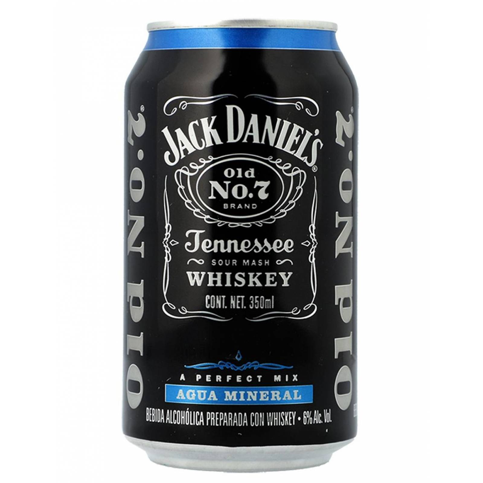 Pack de 4 Whisky Jack Daniels Agua Mineral Lata 350 ml 