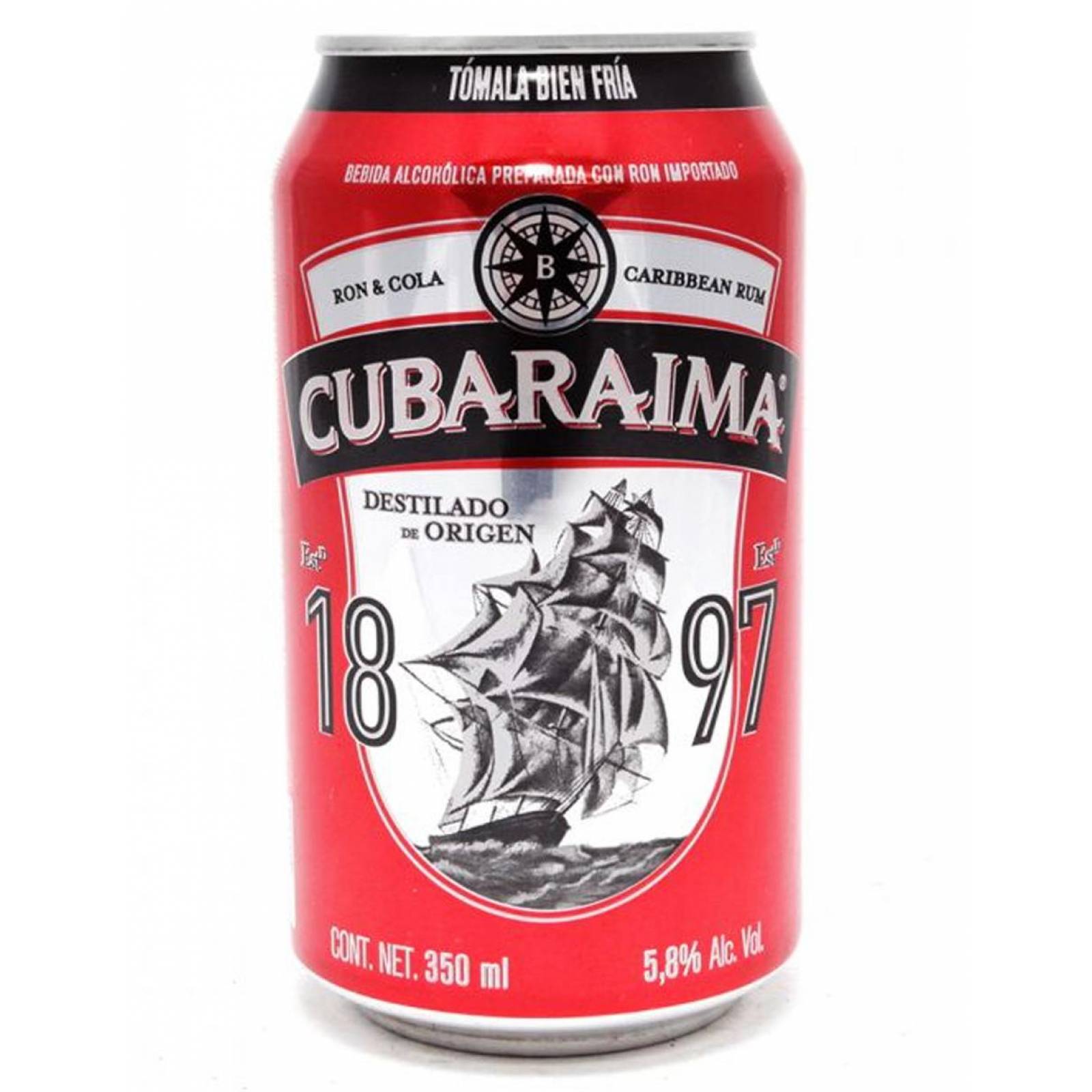 Pack de 4 Ron Cubaraima Lata 350 ml 