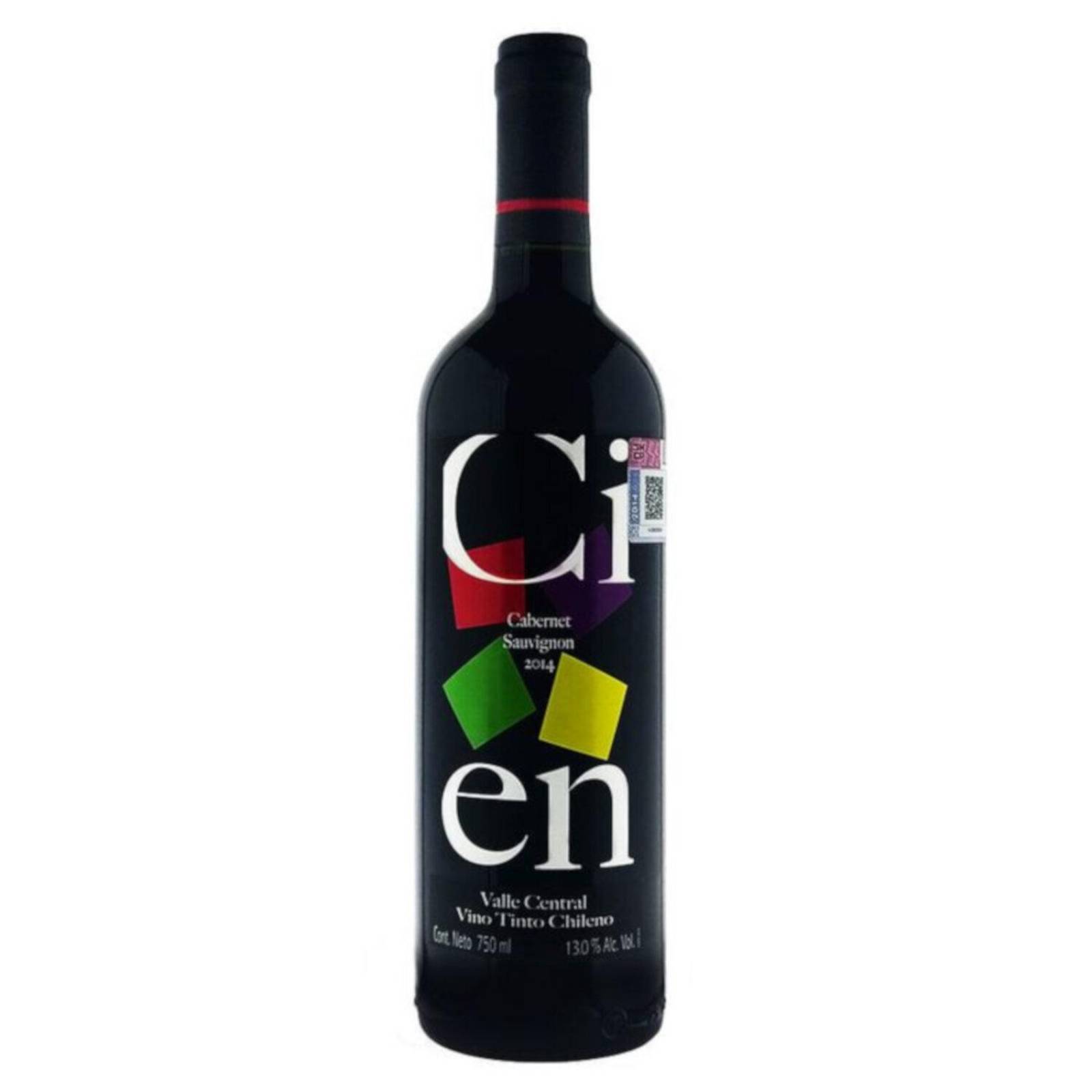 Pack de 12 Vino Tinto Cien Cabernet Sauvignon 750 ml 