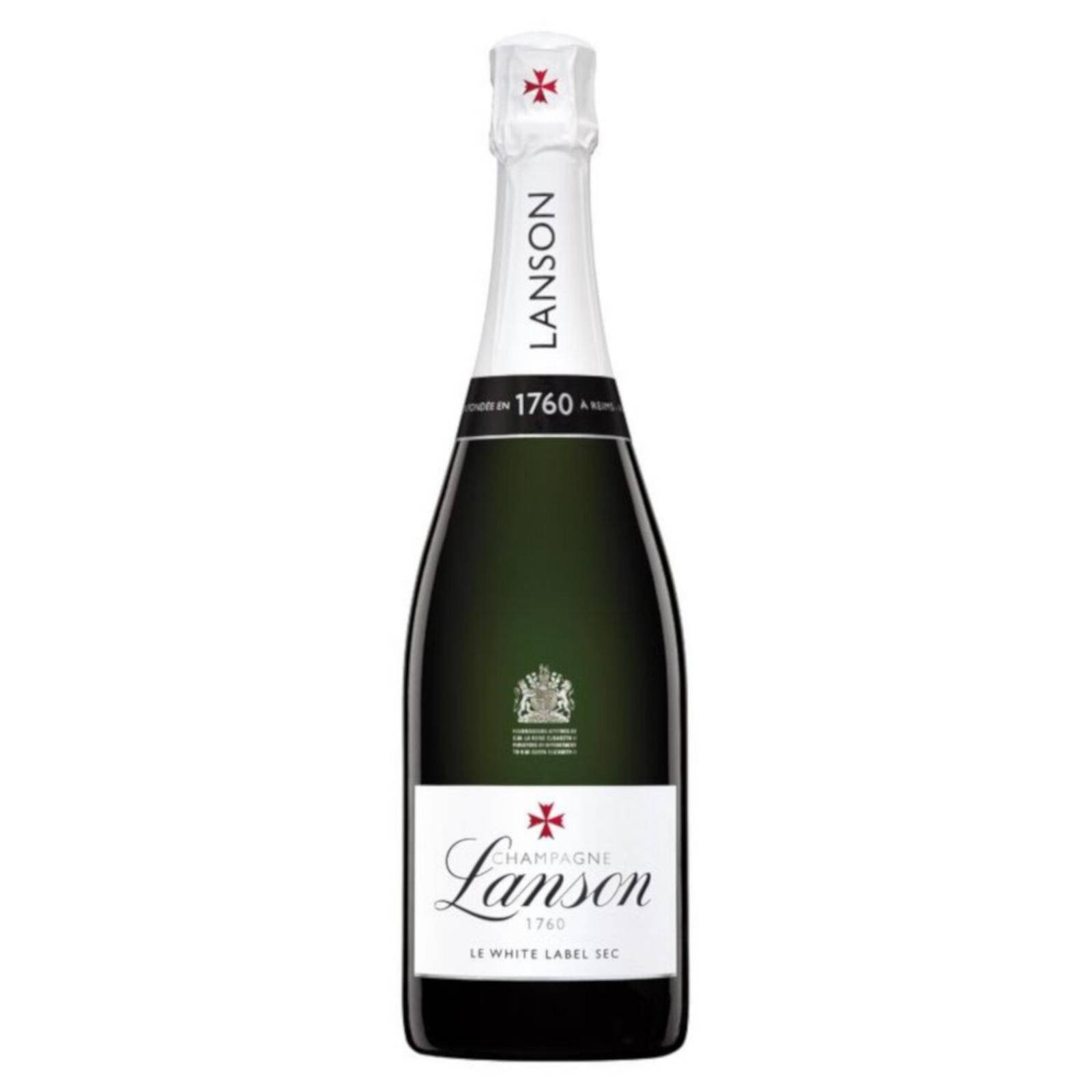 Pack de 4 Champagne Lanson 1760 Le White Label Sec 750 ml