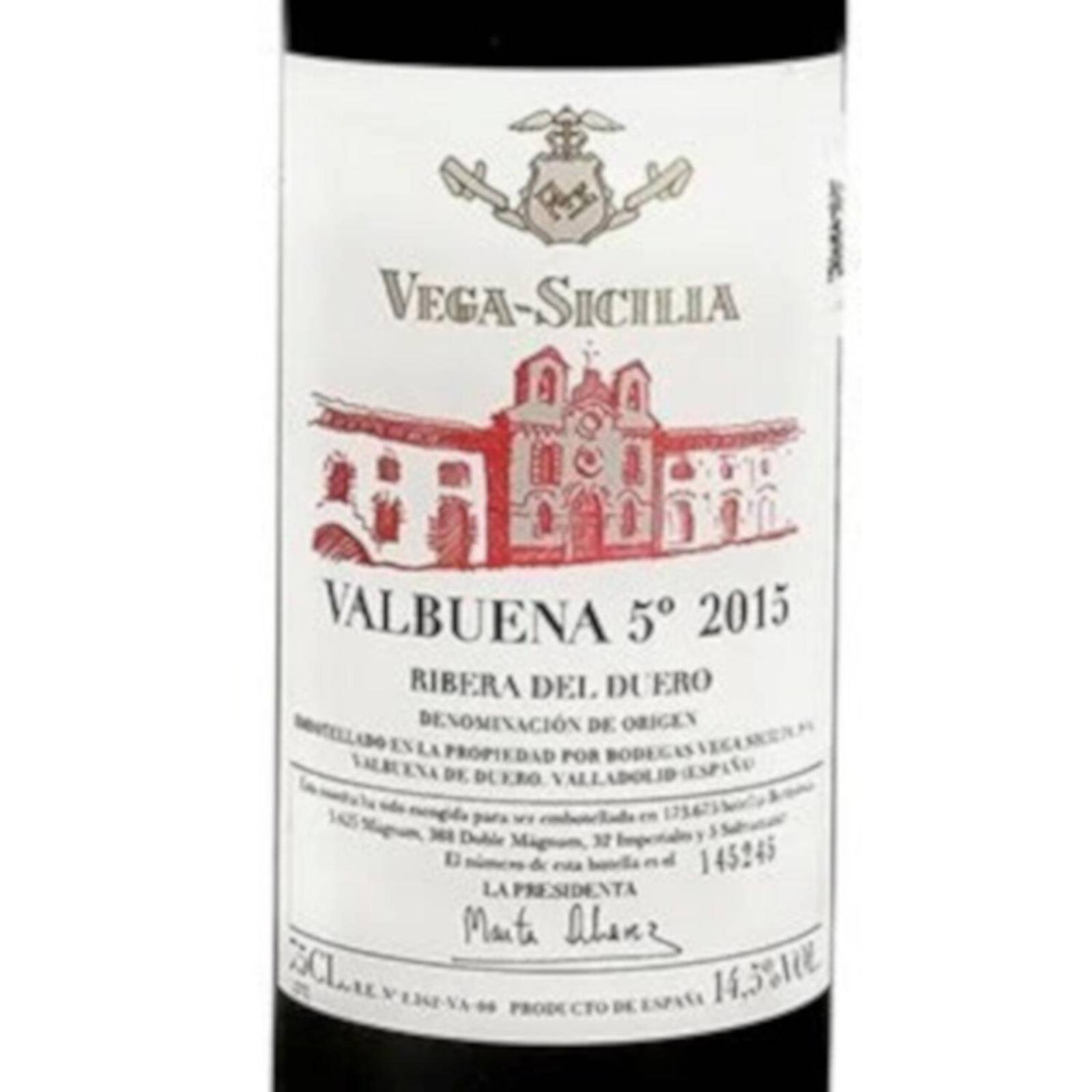 Pack de 6 Vino Tinto Vega Sicilia Valbuena 14.5 750 ml 
