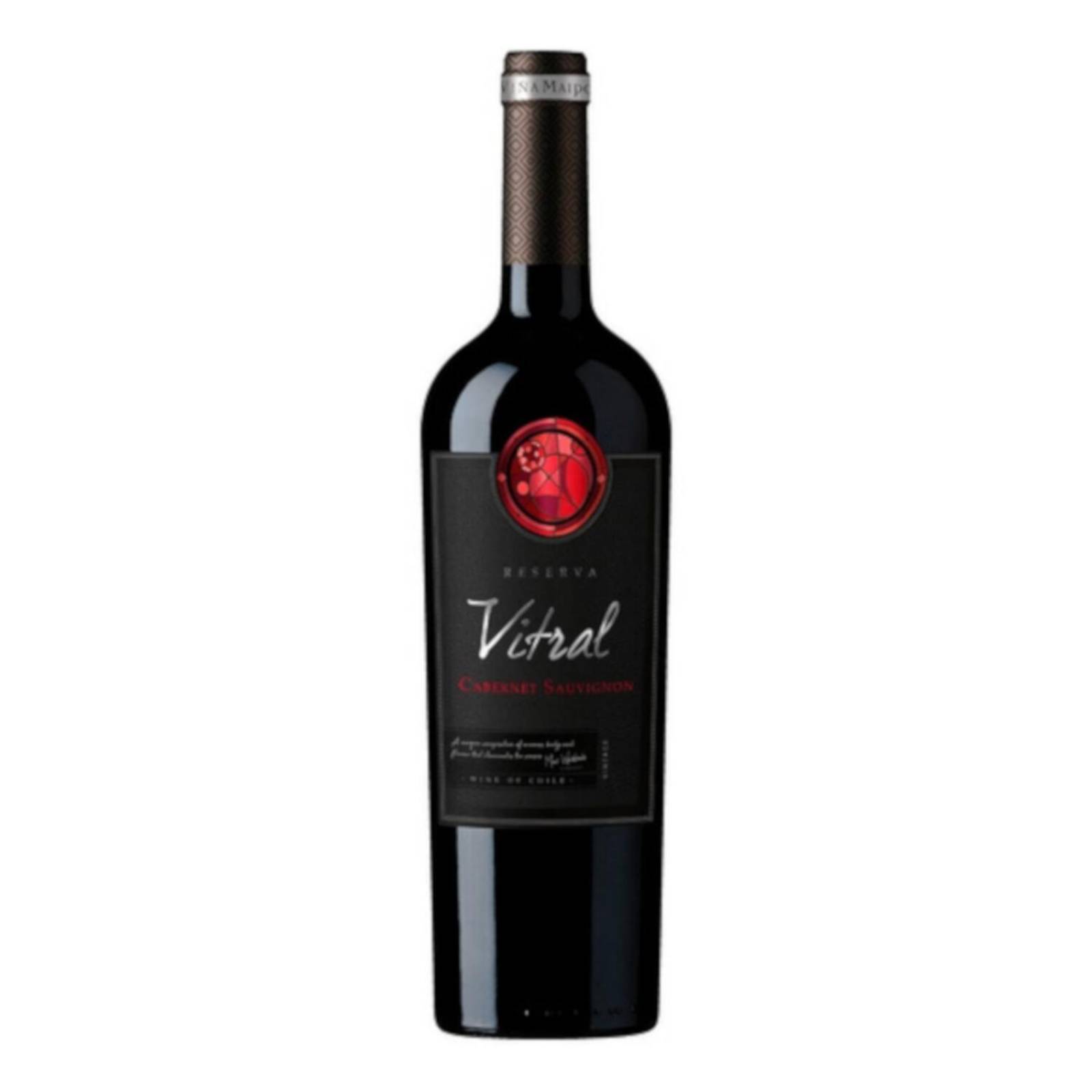 Pack de 4 Vino Tinto Viña Maipo Vitral Cabernet-Sauv 750 ml 