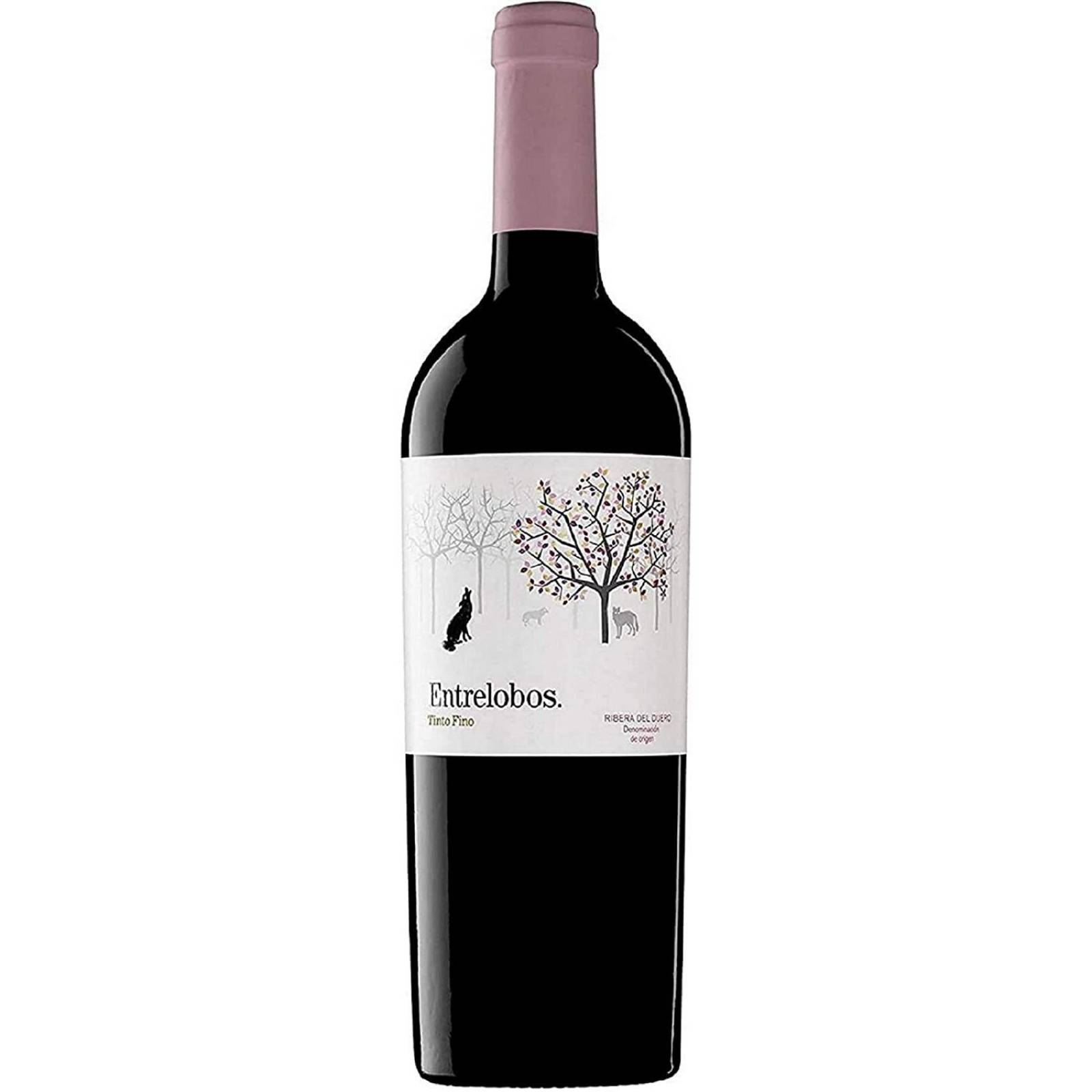 Pack de 2 Vino Tinto Entrelobos Tinto Fino 750 ml 