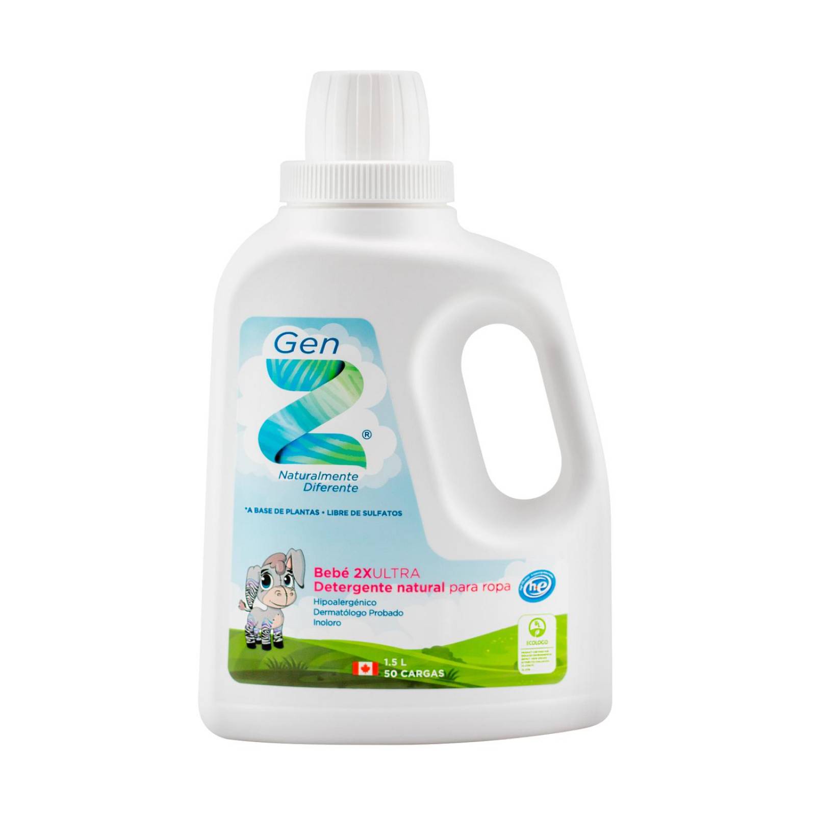 Detergente natural Gen Z para ropa de bebé 1.5Lt 