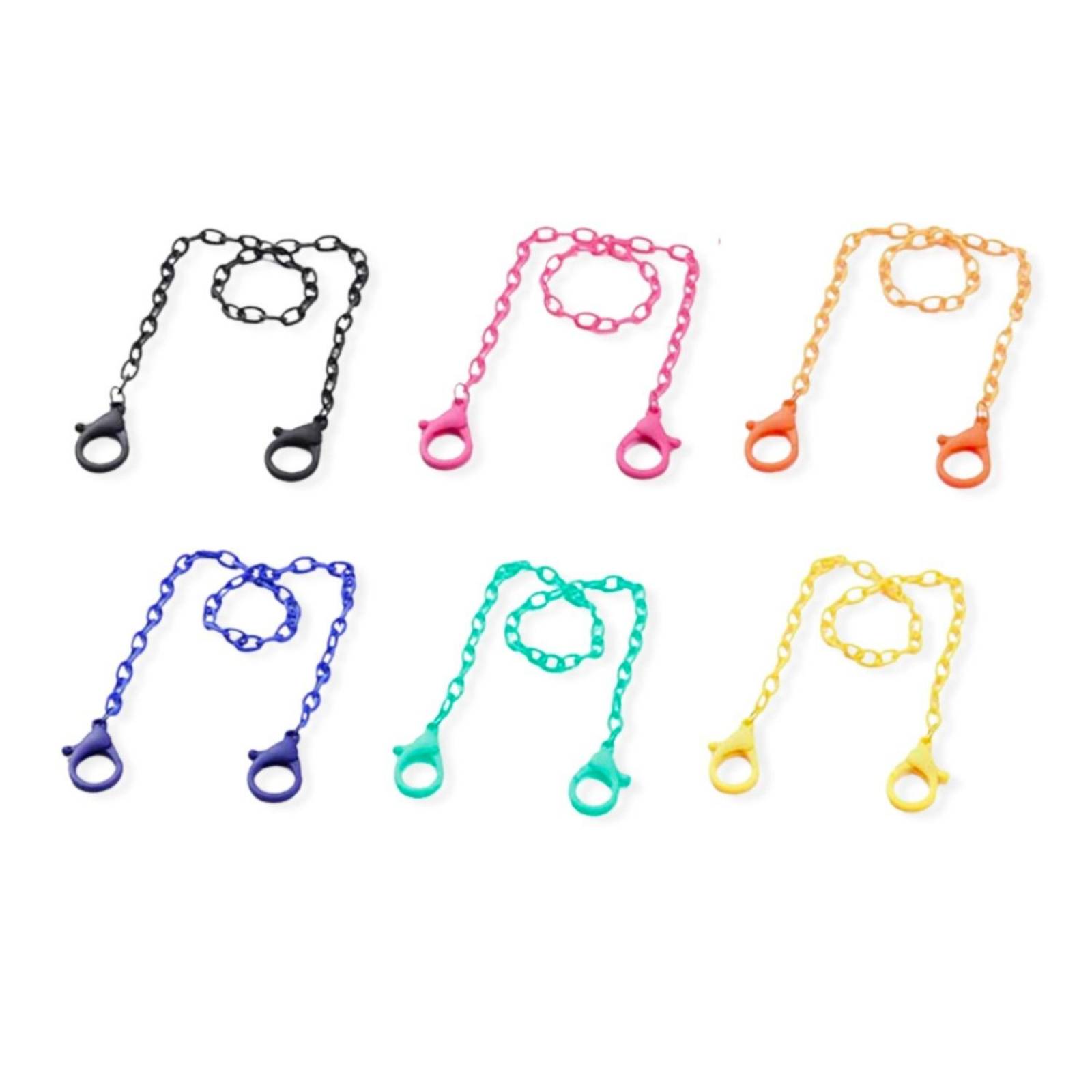 6 Pack Cadenas para Cubrebocas y Lentes BEE VIBES Multicolor 