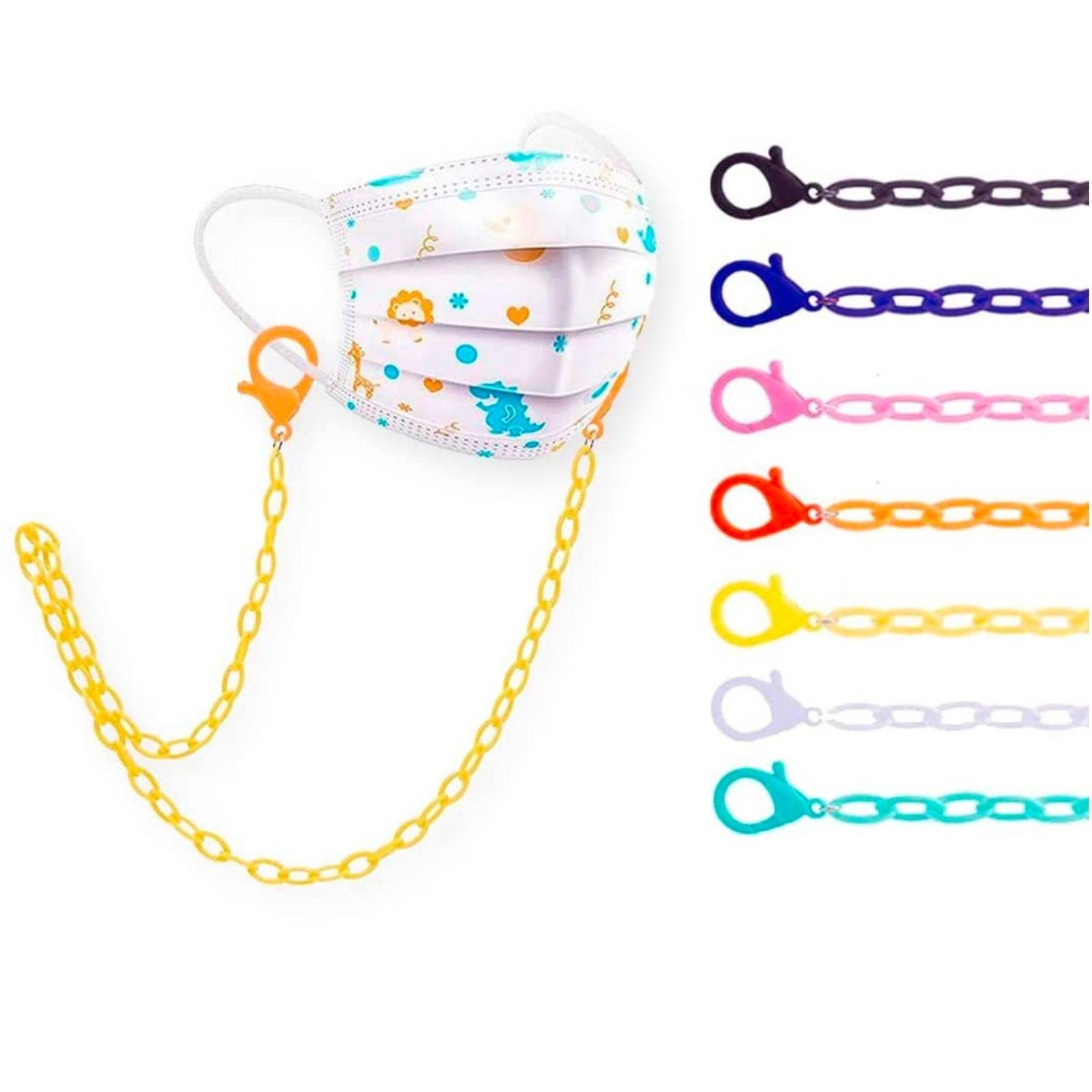 6 Pack Cadenas para Cubrebocas y Lentes BEE VIBES Multicolor 