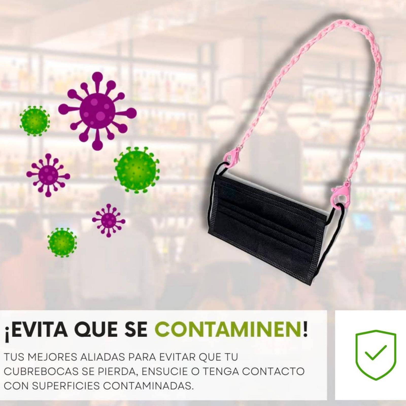 6 Pack Cadenas para Cubrebocas y Lentes BEE VIBES Multicolor 