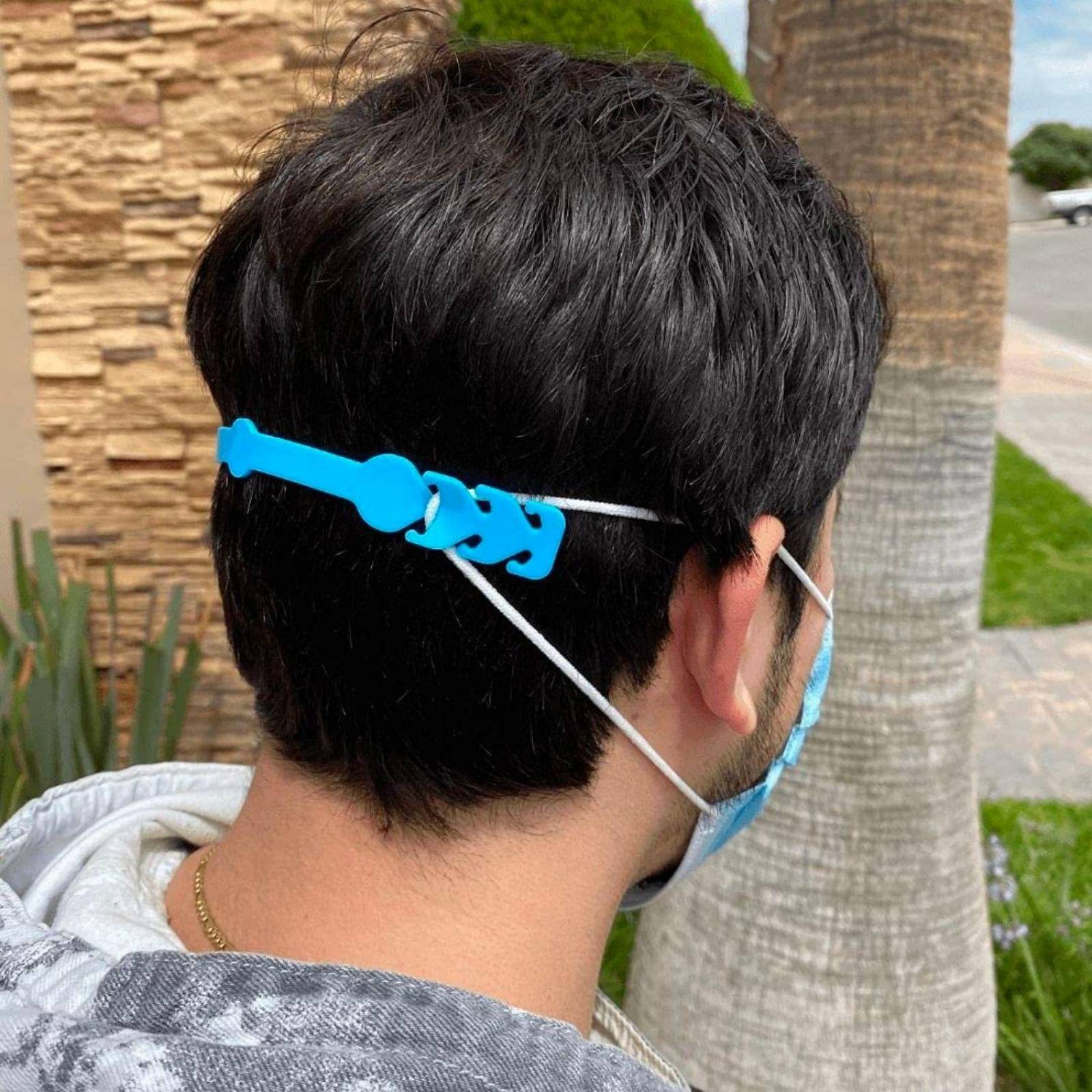 5 Pack Correas Extensoras de Cubrebocas BEE VIBES Universal Blanco