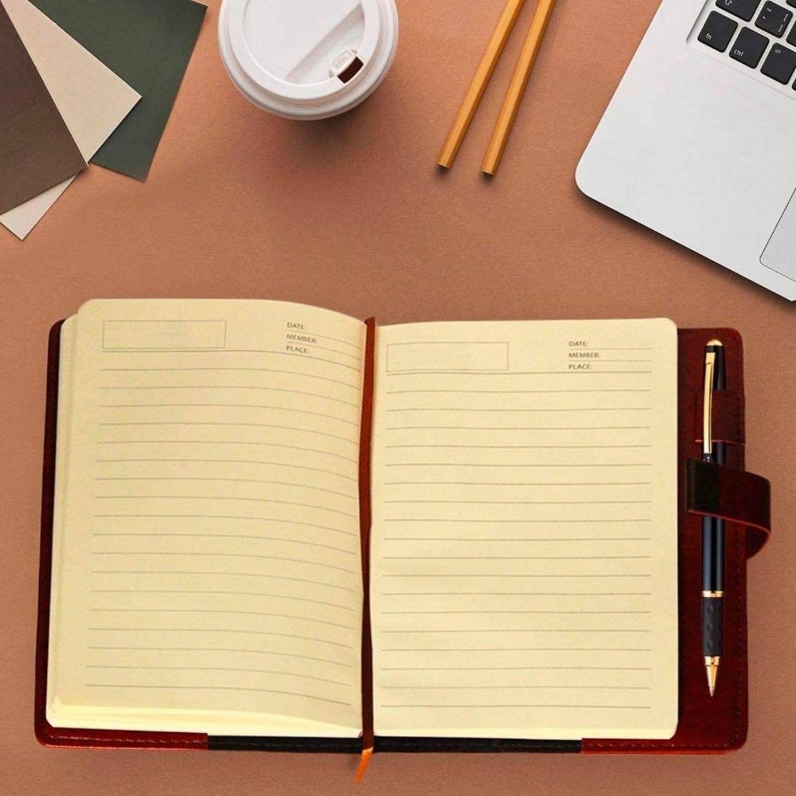 Organizador de Facturas Sistema de Sobres A6 CALMIND Agenda Negro