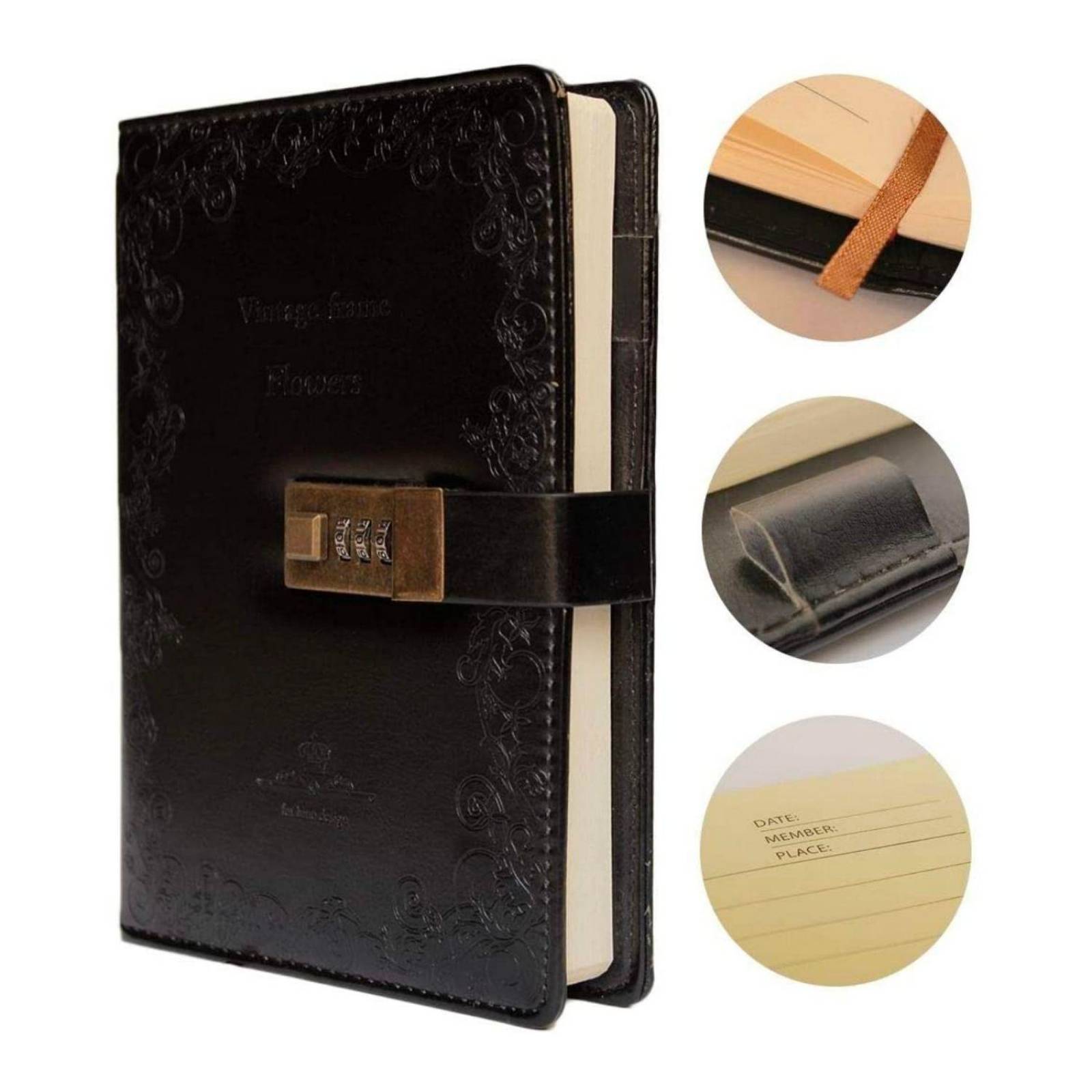 Organizador de Facturas Sistema de Sobres A6 CALMIND Agenda Negro