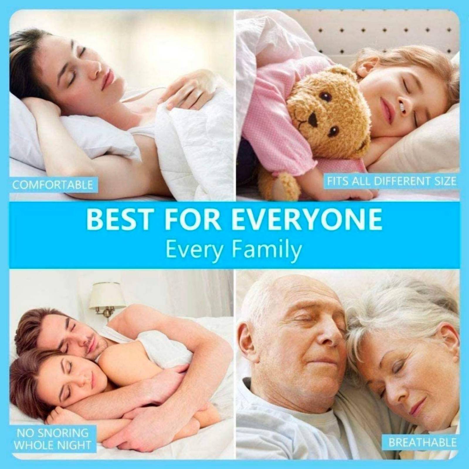 4 pack Clip Nasal Antironquidos MOON & BACK Magnético 