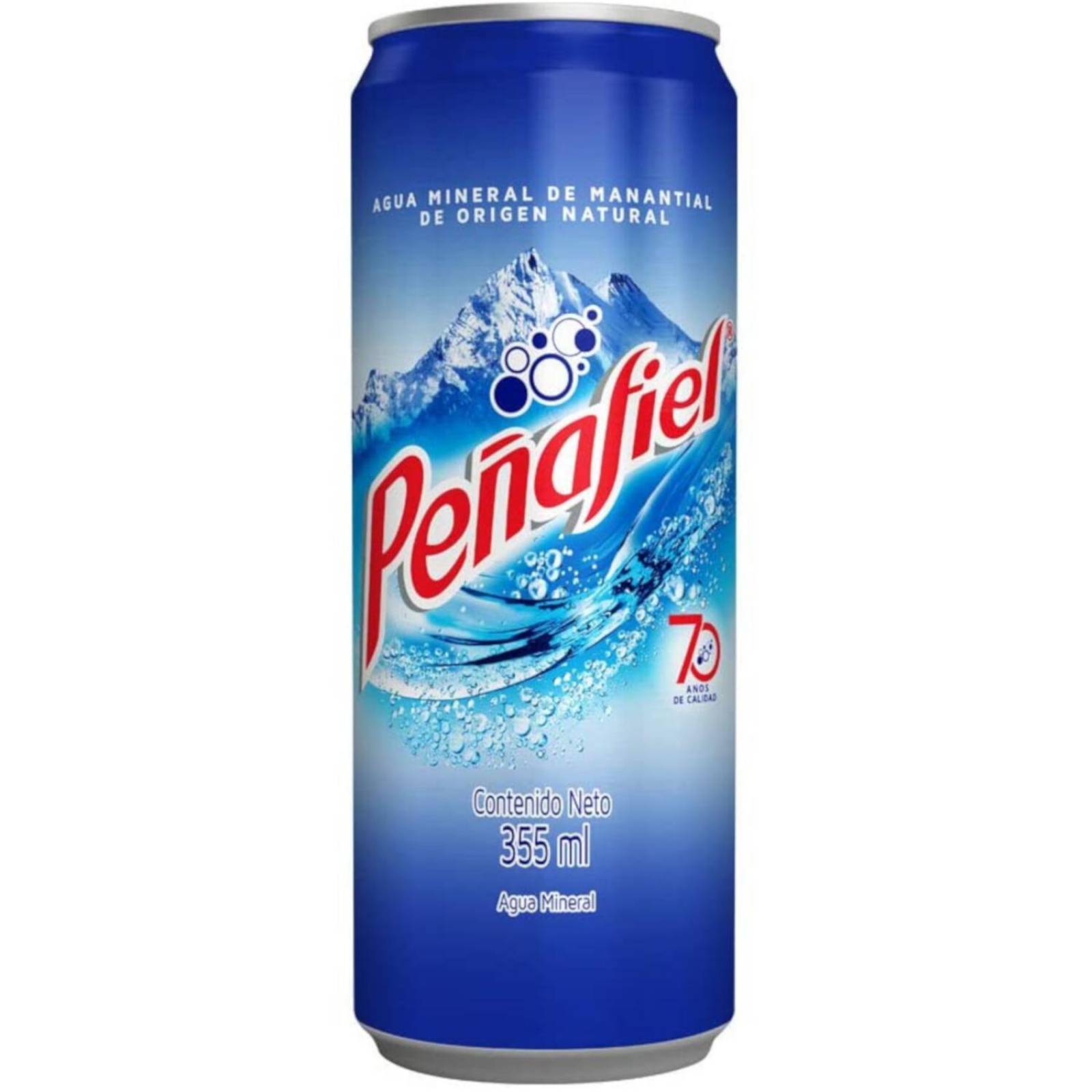 Pack de 12 Agua Mineral Peñafiel Lata 355 ml 