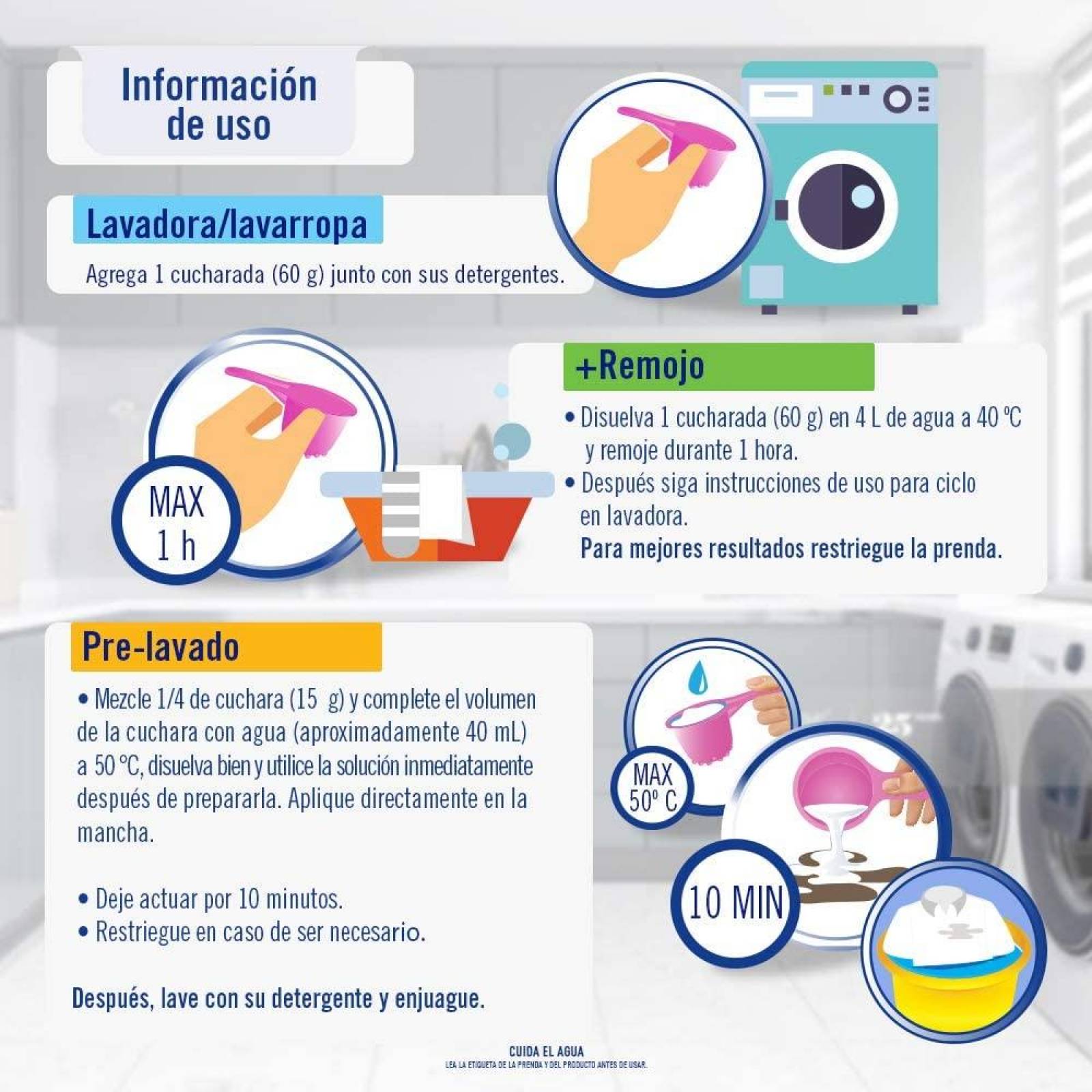 Pack de Quitamanchas en Polvo Vanish Blanco 900g + Rosa 900g 