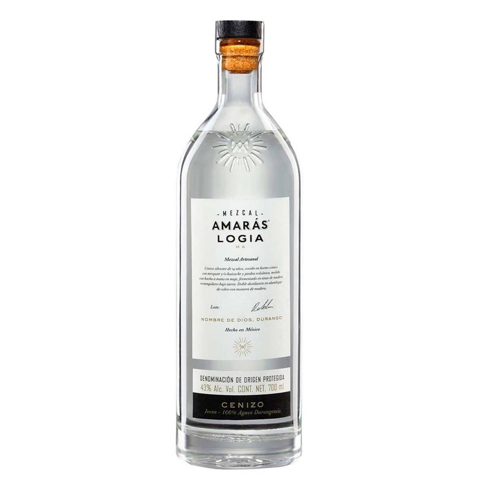 Pack de 6 Mezcal Amaras Logia Joven Cenizo 700 ml 