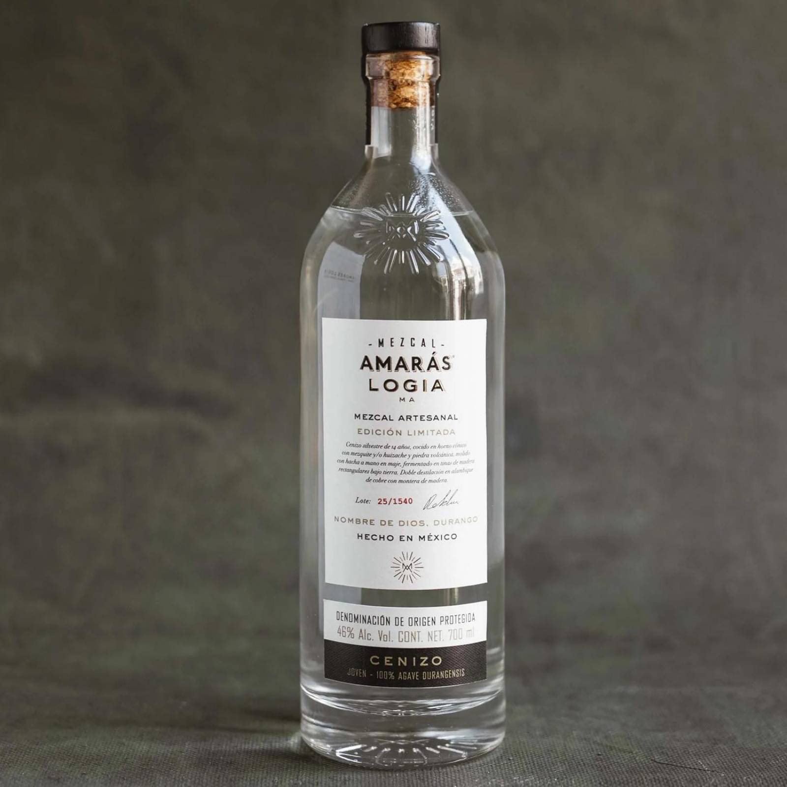 Pack de 6 Mezcal Amaras Logia Joven Cenizo 700 ml 