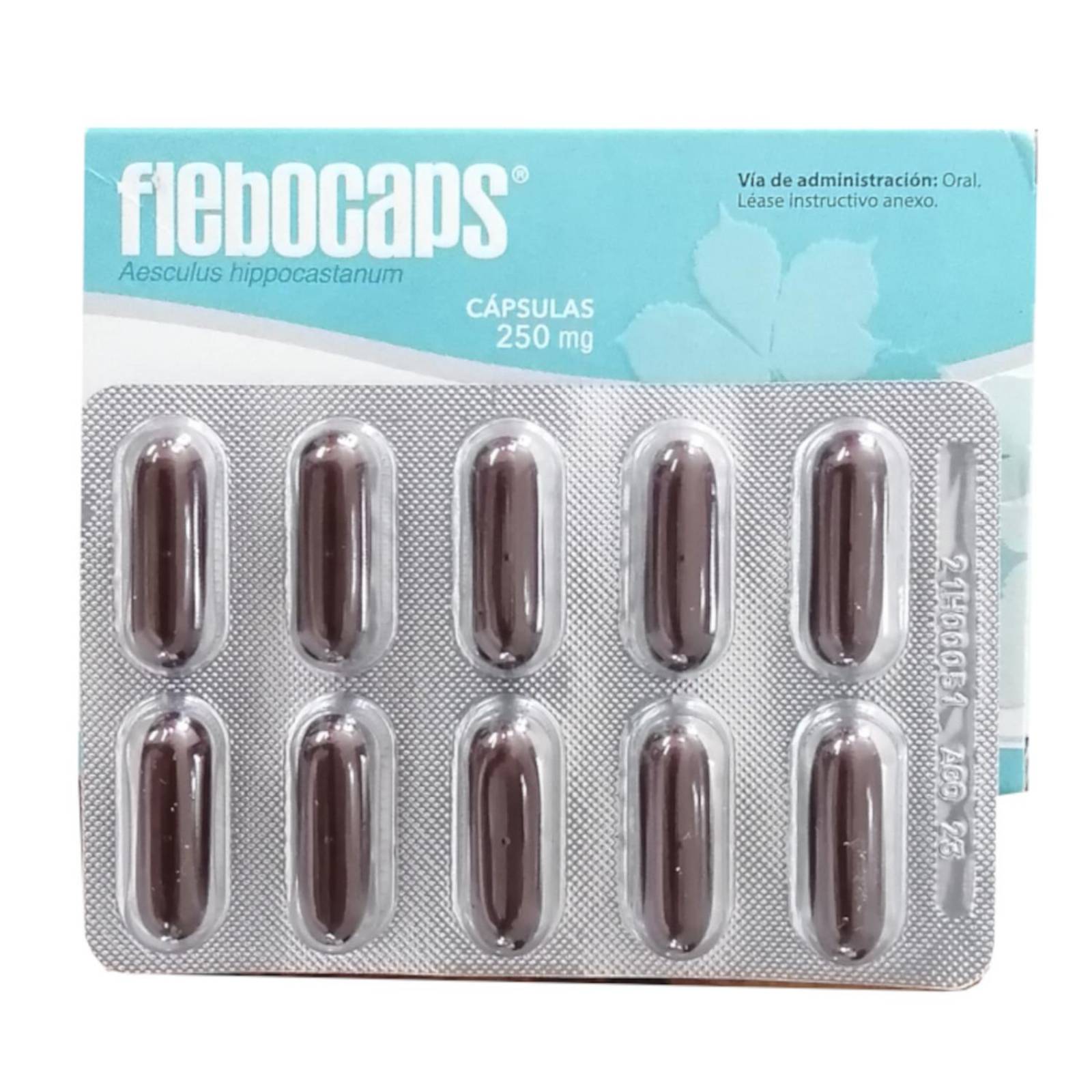 Aux en Várices de Piernas Flebocaps Pharmacaps de 30 caps 
