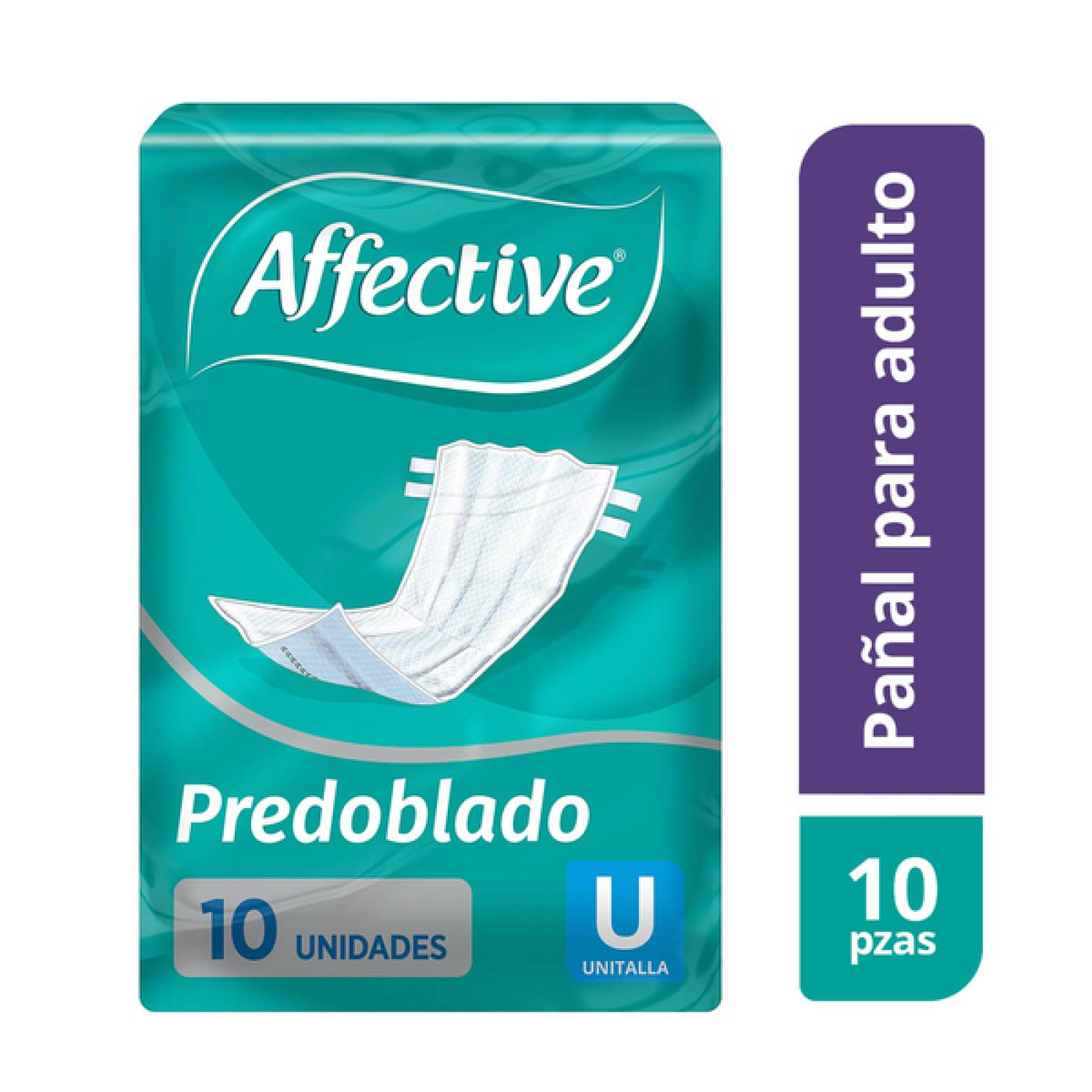 Pañal Adulto Affective Active Unitalla 10 Pz
