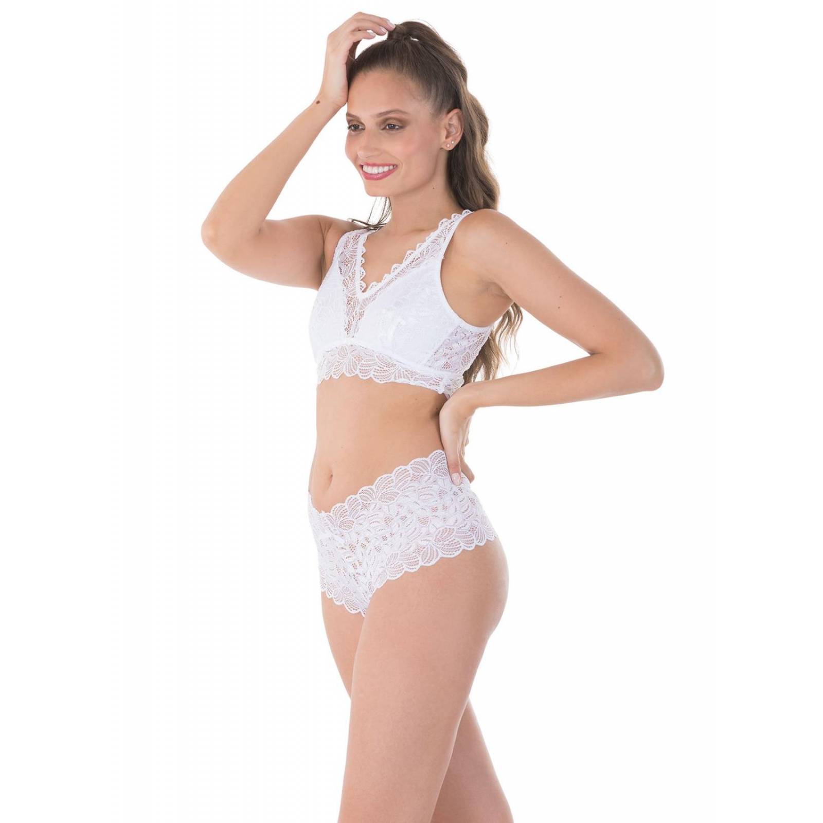 Lencería 10039 Angélica Chew | Cachetero De Encaje 