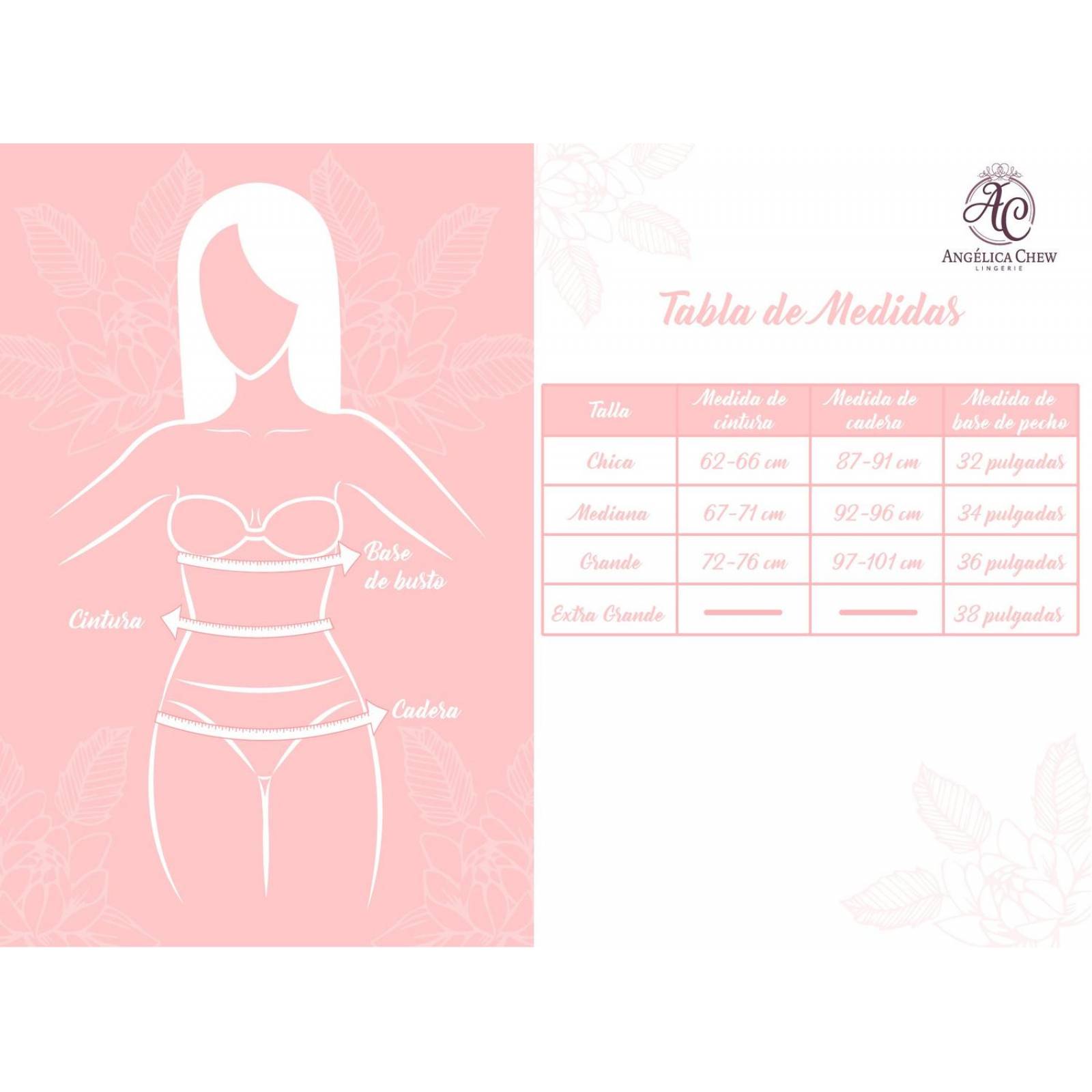 Lencería 10039 Angélica Chew | Cachetero De Encaje 