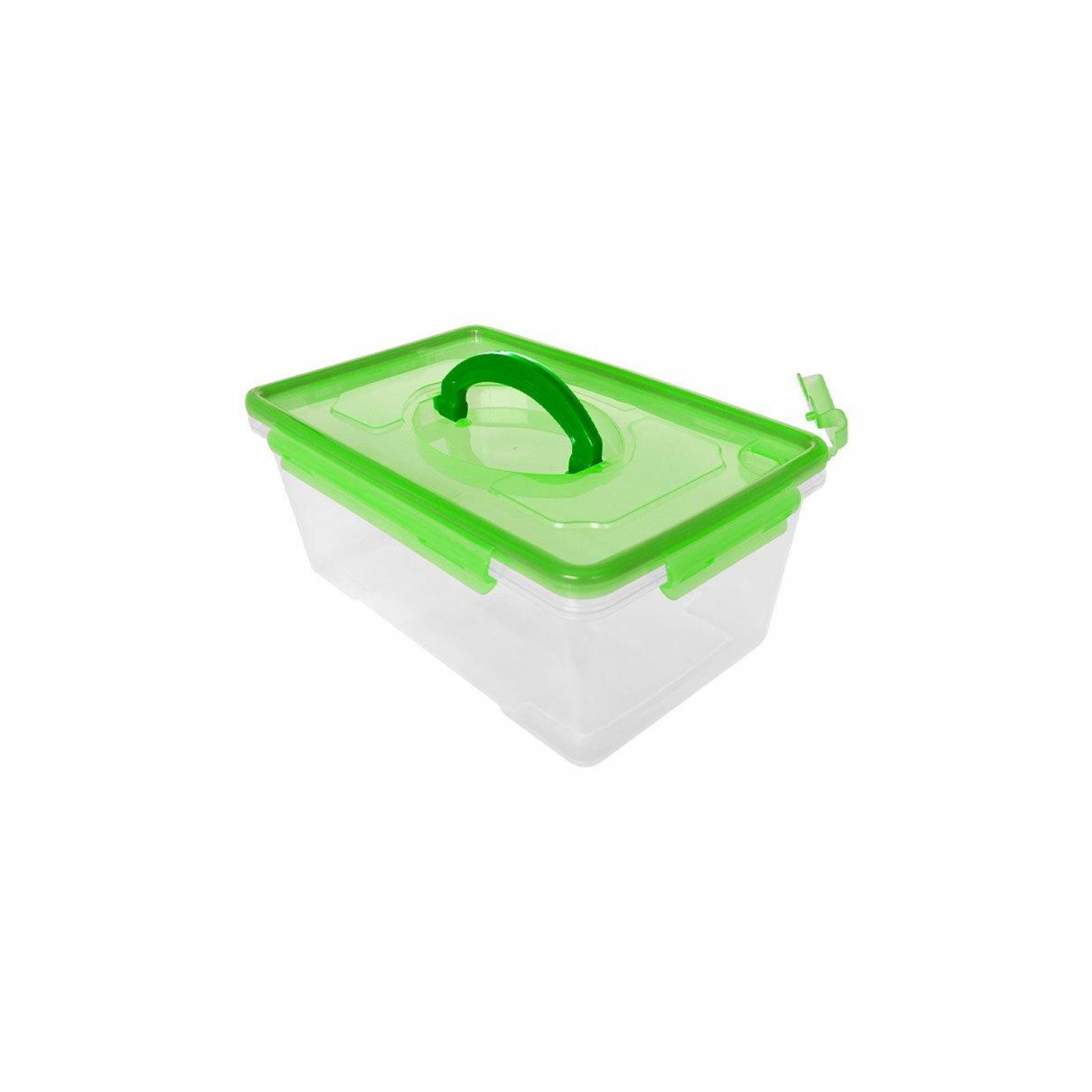 Topper Rectangular 2.5 Lt. con Asa Plasticos Alica VERDE